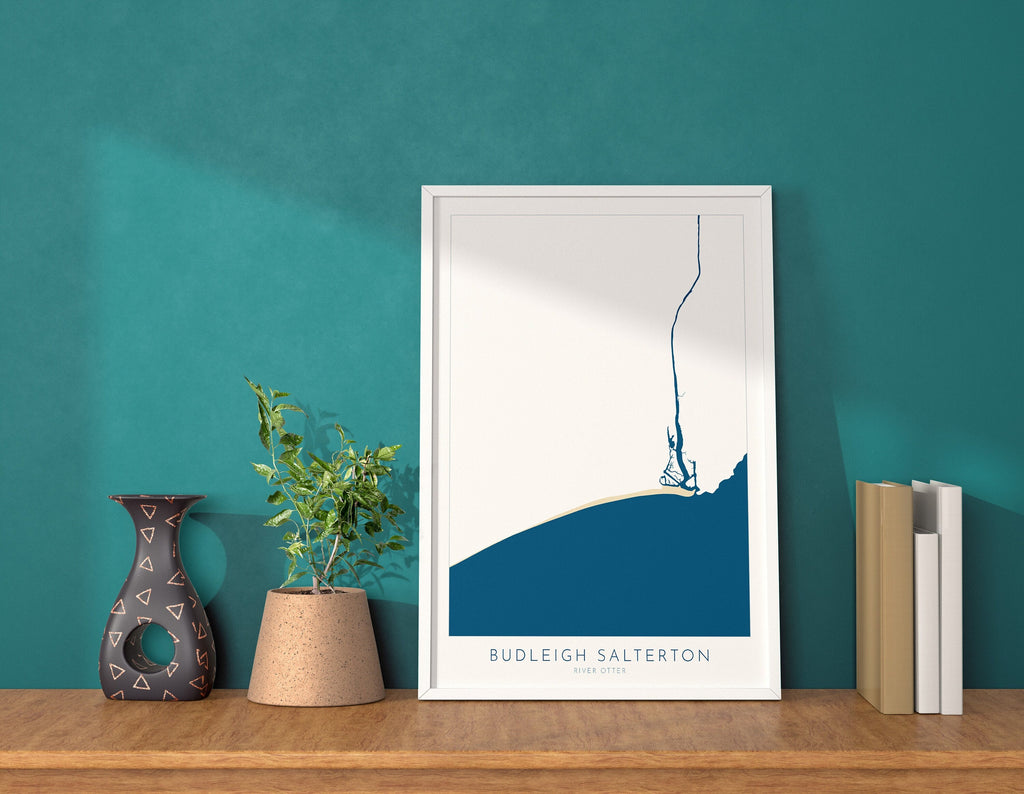 Budleigh Salterton map art