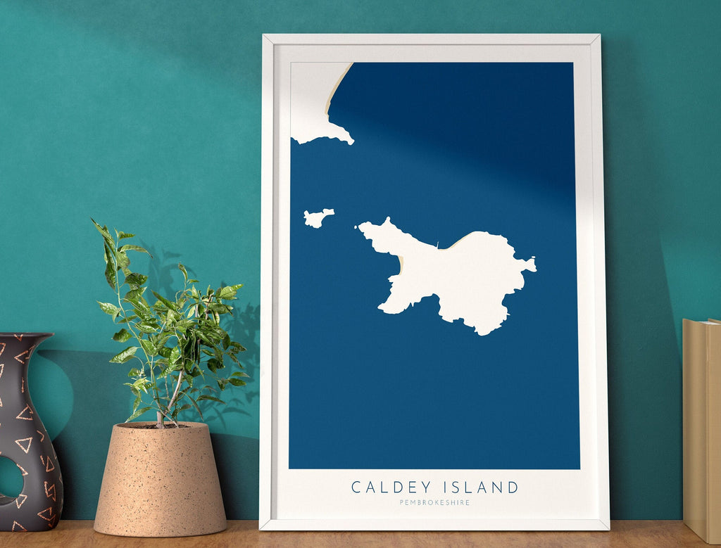 Caldey Island Pembrokeshire Map