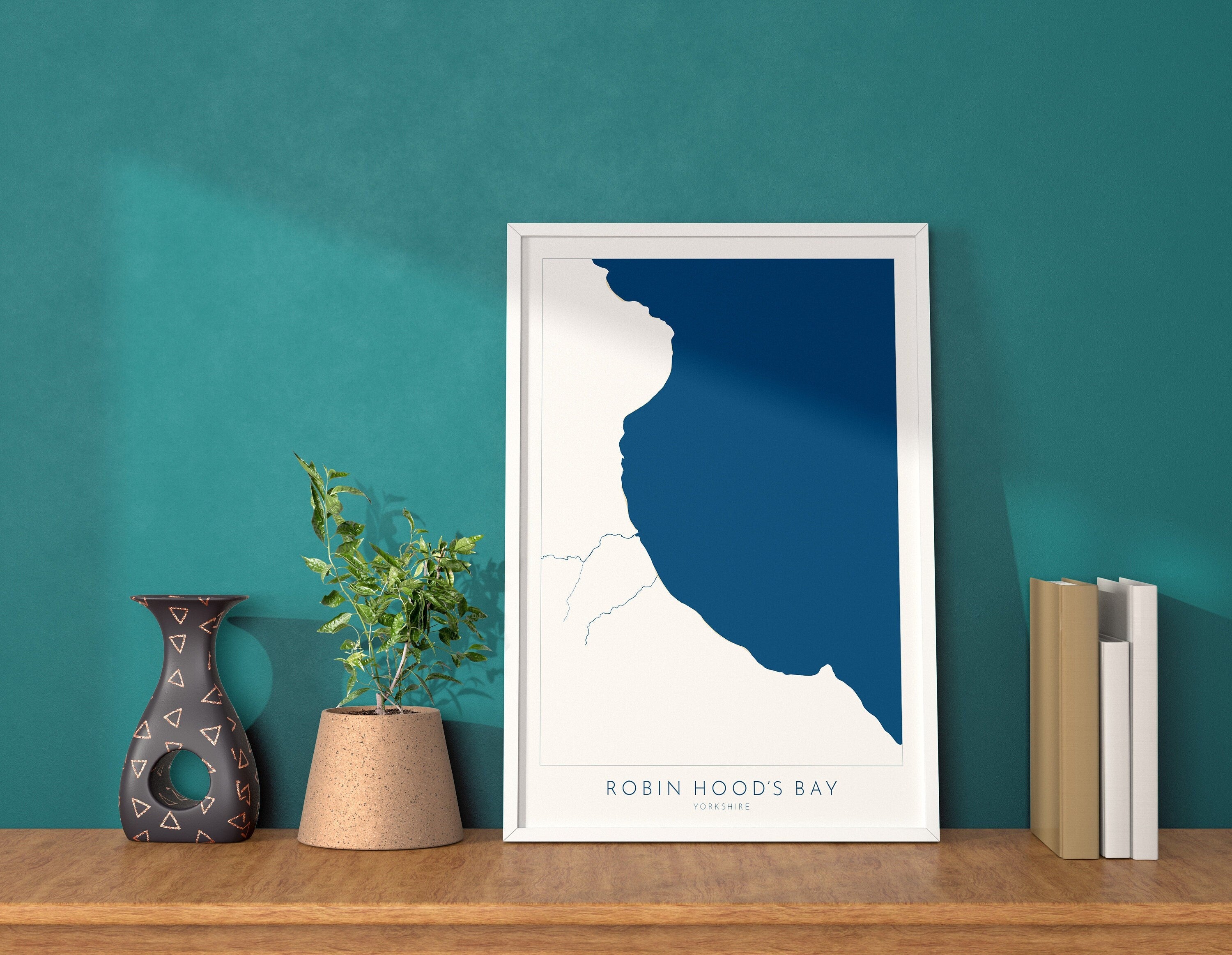 Robin Hood's Bay Map Art