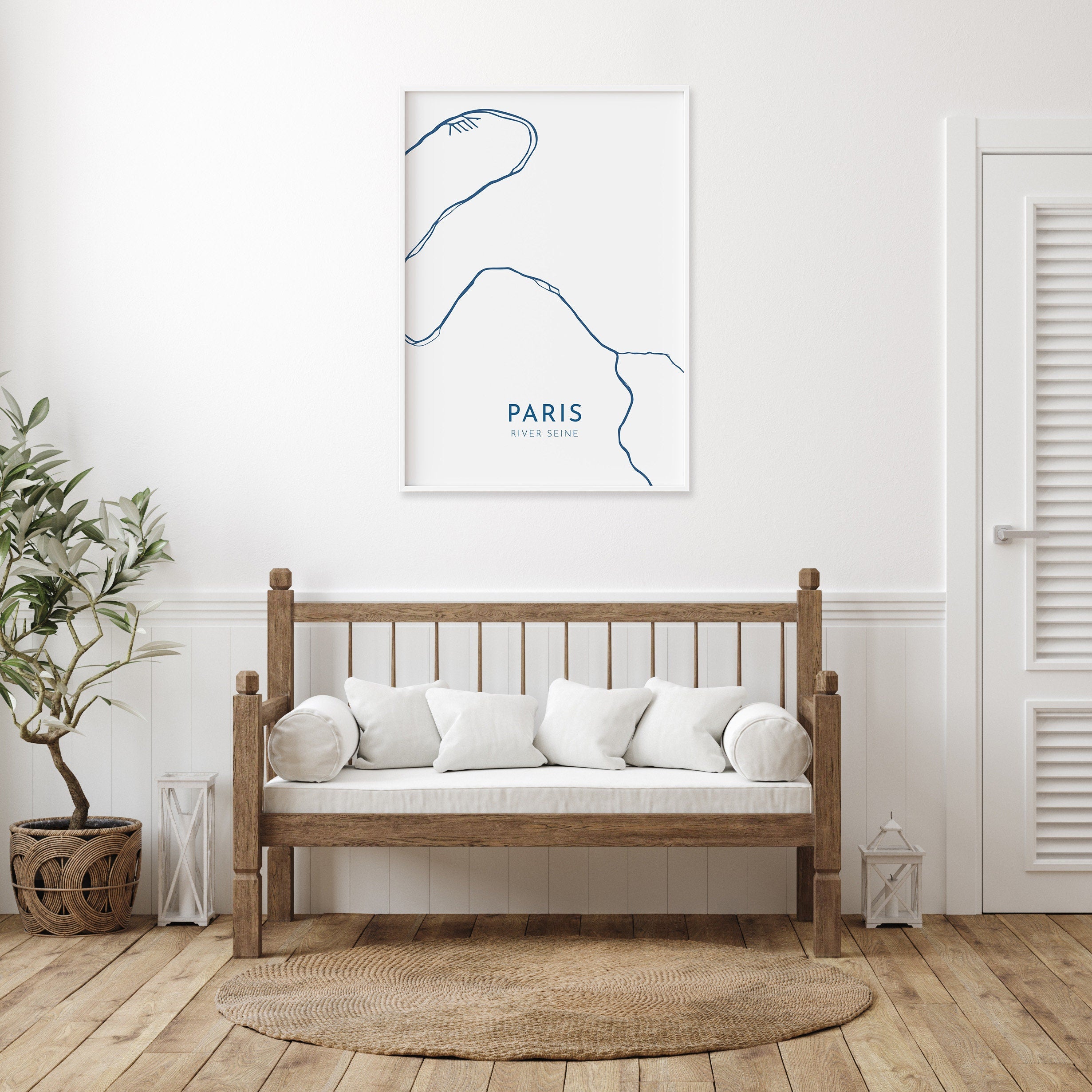 Paris Map - River Seine Map, Paris Art Print, City Map, Paris Art Print, Seine Map, River Art, France Map Art, Paris Travel Poster