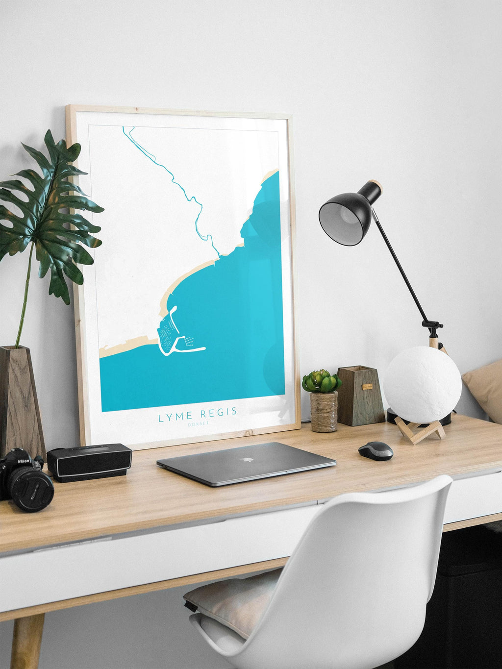 Lyme Regis Print - Dorset Map, Lyme Regis Art, Lyme Regis Map art, Lyme Regis Beach, Jurassic Coast Map, Dorset Travel Poster