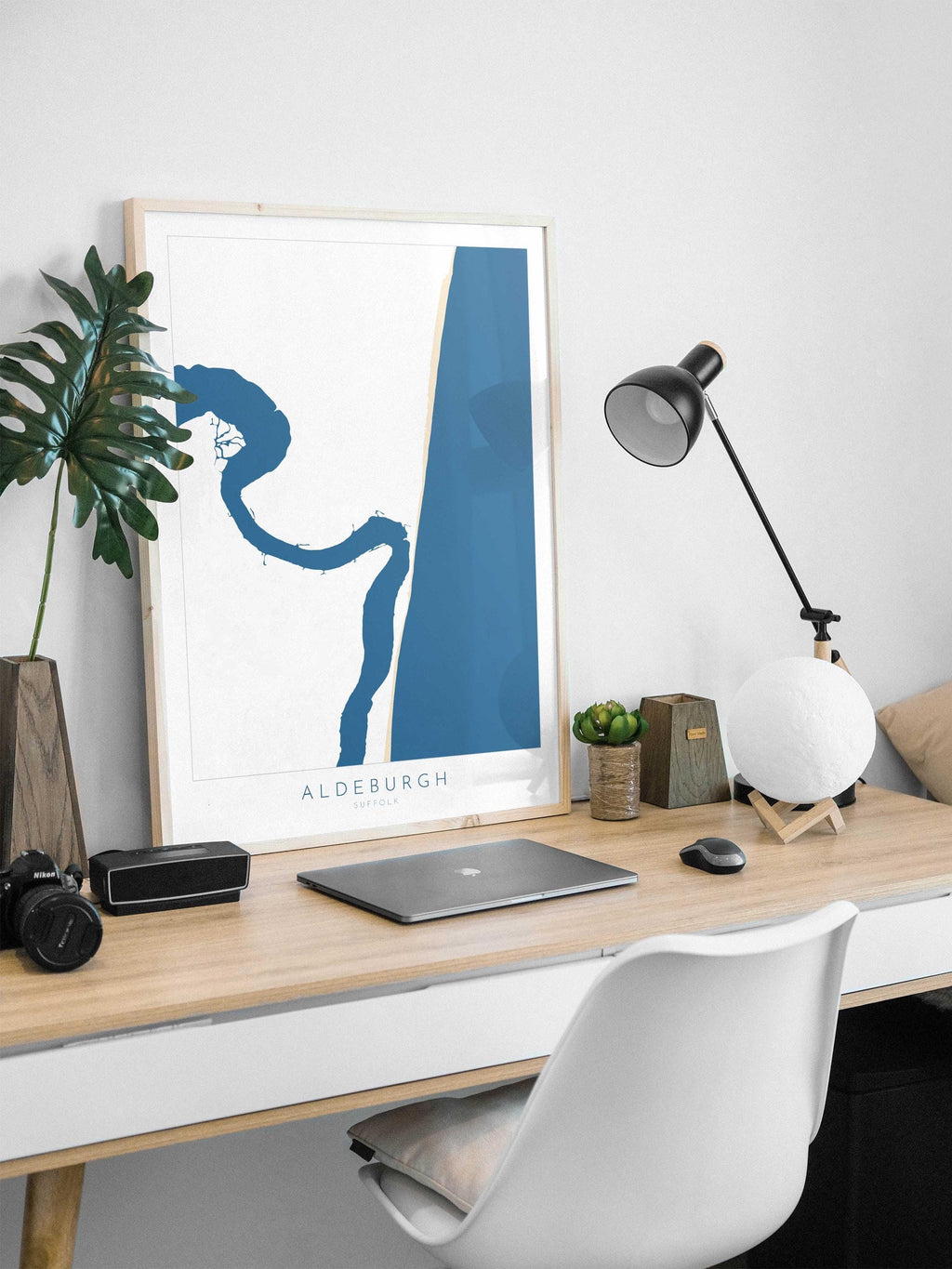 Aldeburgh Map Art - Suffolk Map, River Alde Map, Aldeburgh Print, Suffolk Coast, Suffolk Travel Print, Suffolk Gift, UK Seaside Art