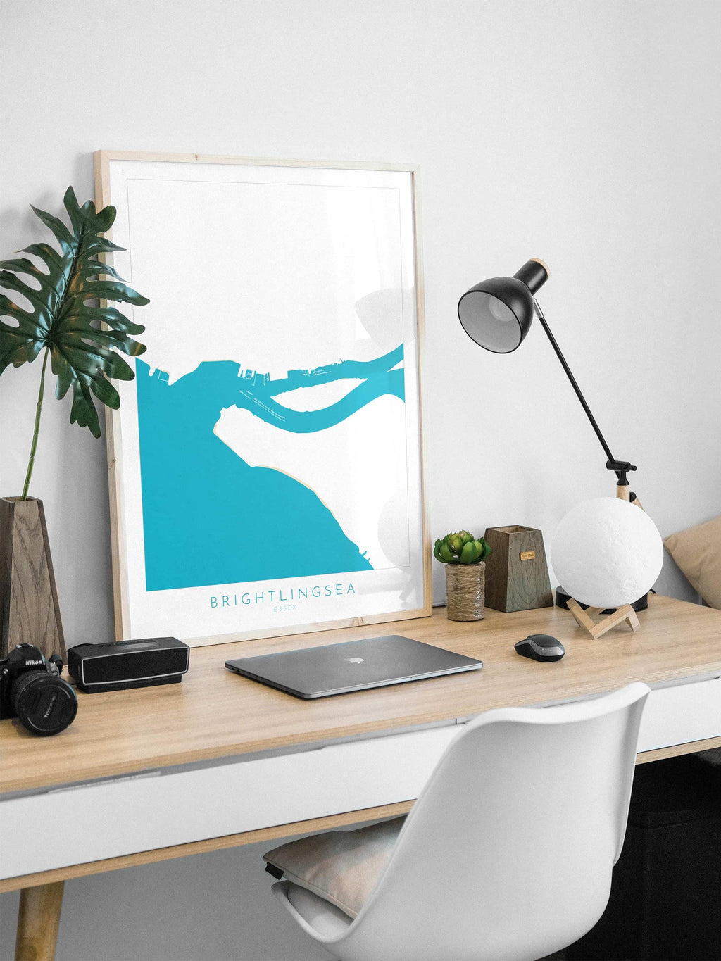 Brightlingsea Map Art - Brightlingsea Essex Art, Essex Map, Brightlingsea UK, Colchester Map, Essex Art