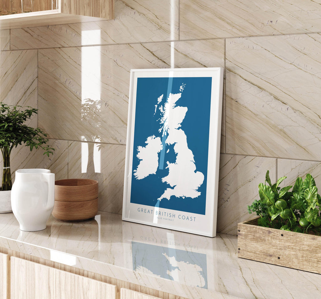 UK Coastline Map - Great Britain Coast Map, United Kingdom Map, Coastal Path