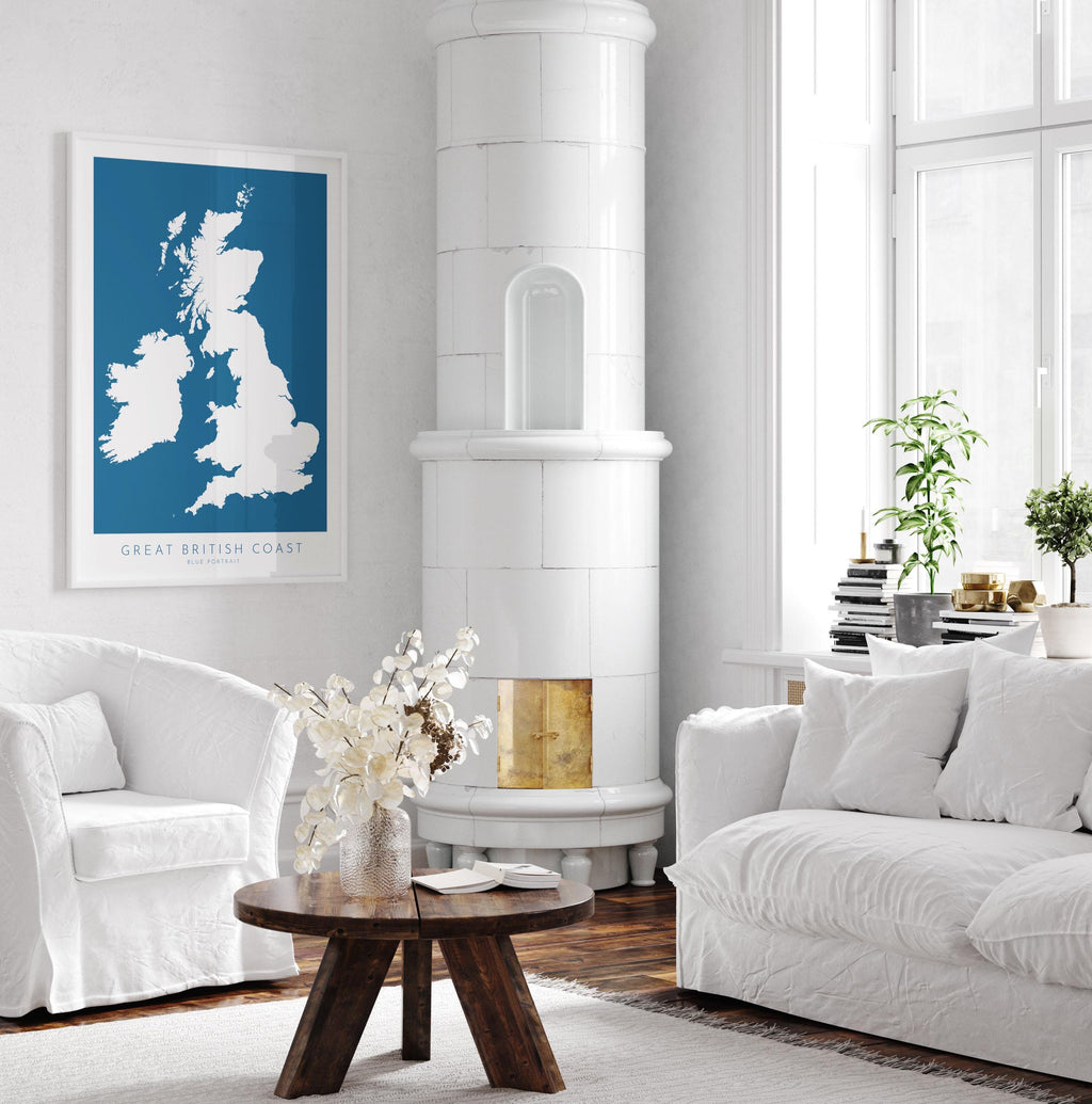 UK Coastline Map - Great Britain Coast Map, United Kingdom Map, Coastal Path