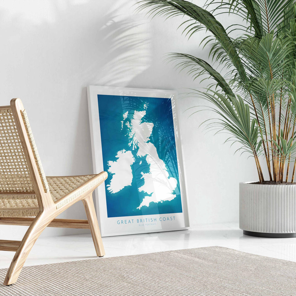 UK Coastline Map - Great Britain Coast Map, United Kingdom Map, Coastal Path