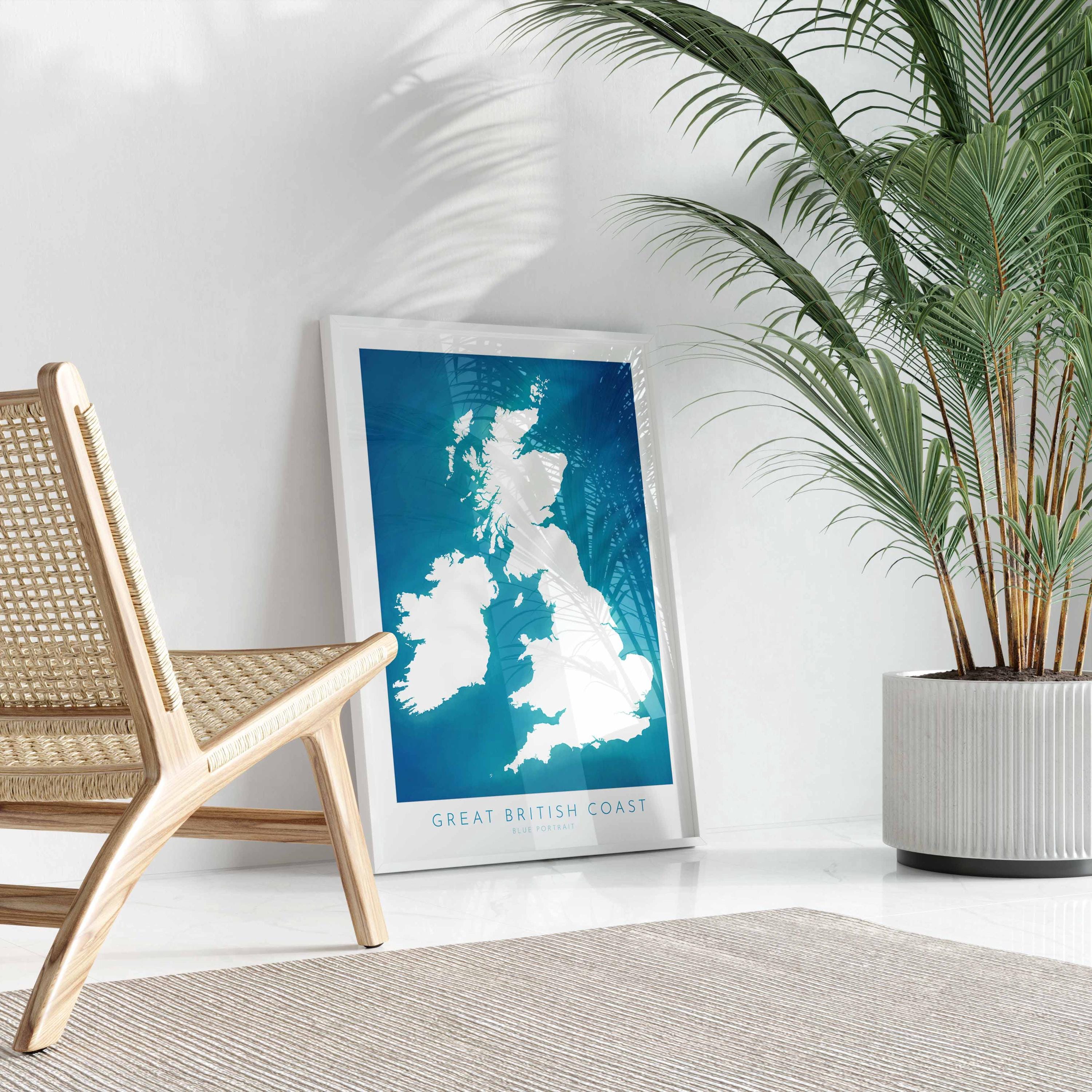 UK Coastline Map - Great Britain Coast Map, United Kingdom Map, Coastal Path