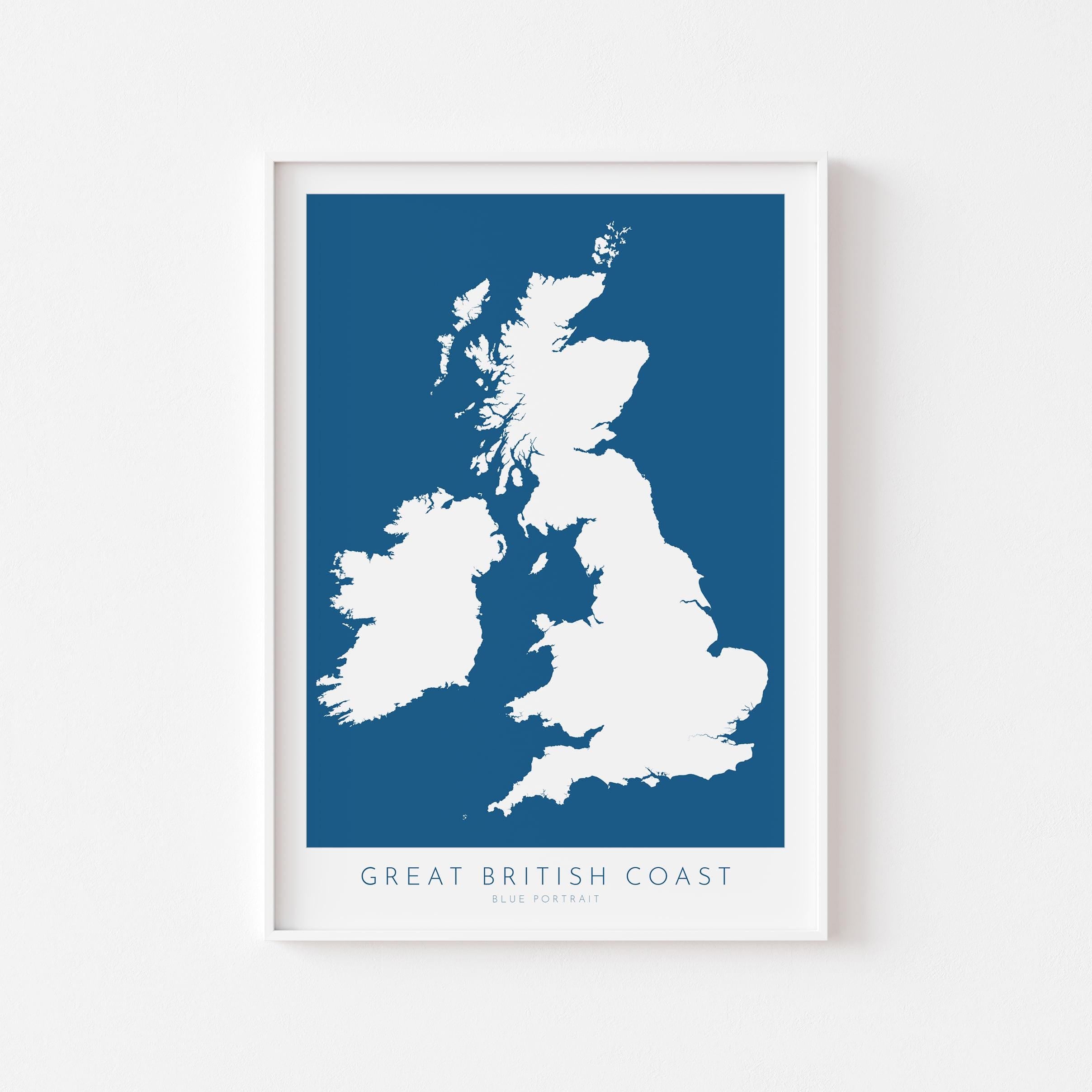 UK Coastline Map - Great Britain Coast Map, United Kingdom Map, Coastal Path