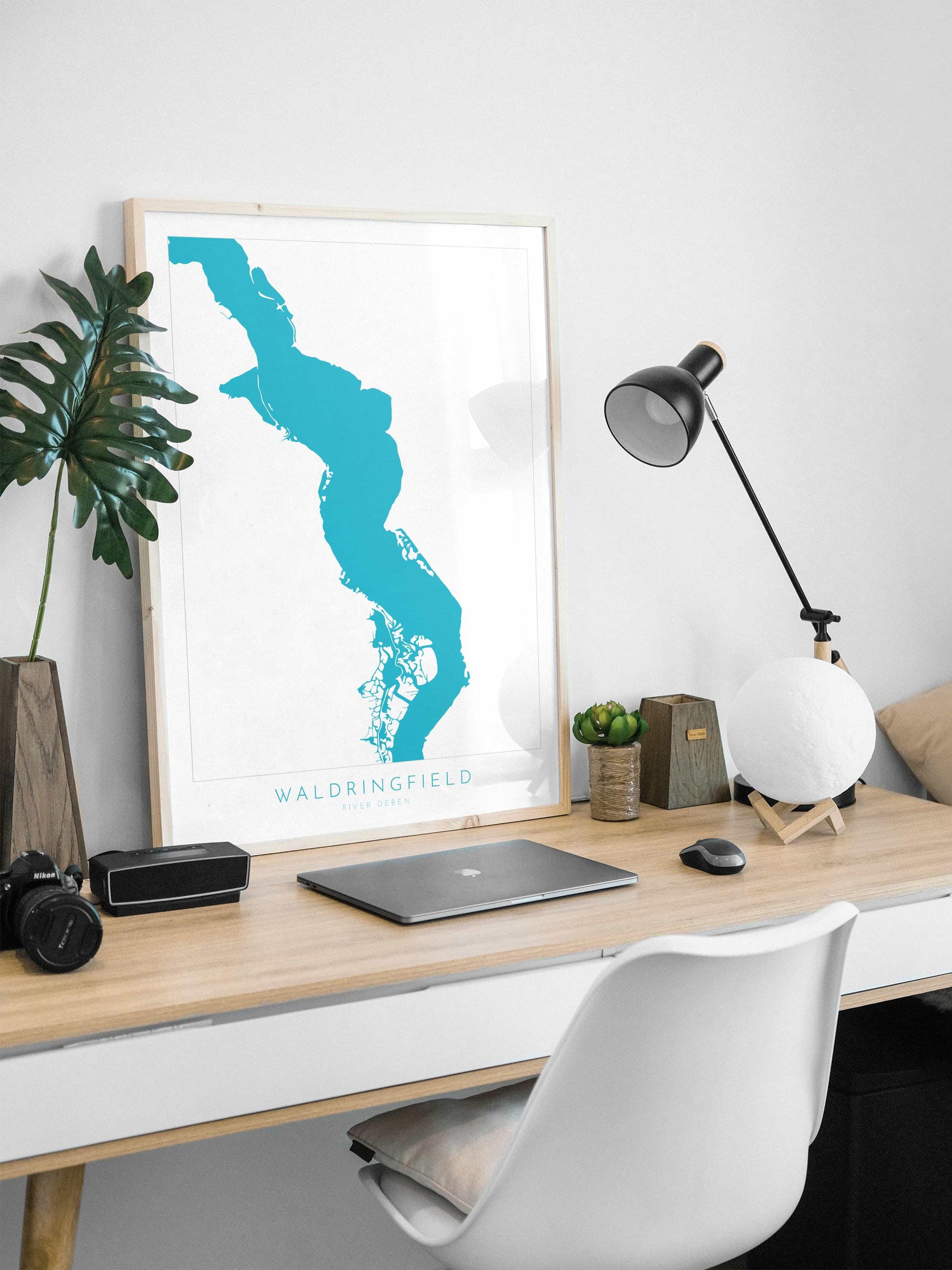 Waldringfield - River Deben, Woodbridge, Suffolk Map, Suffolk Coast, Suffolk Travel Print, Woodbridge Map, Suffolk Art