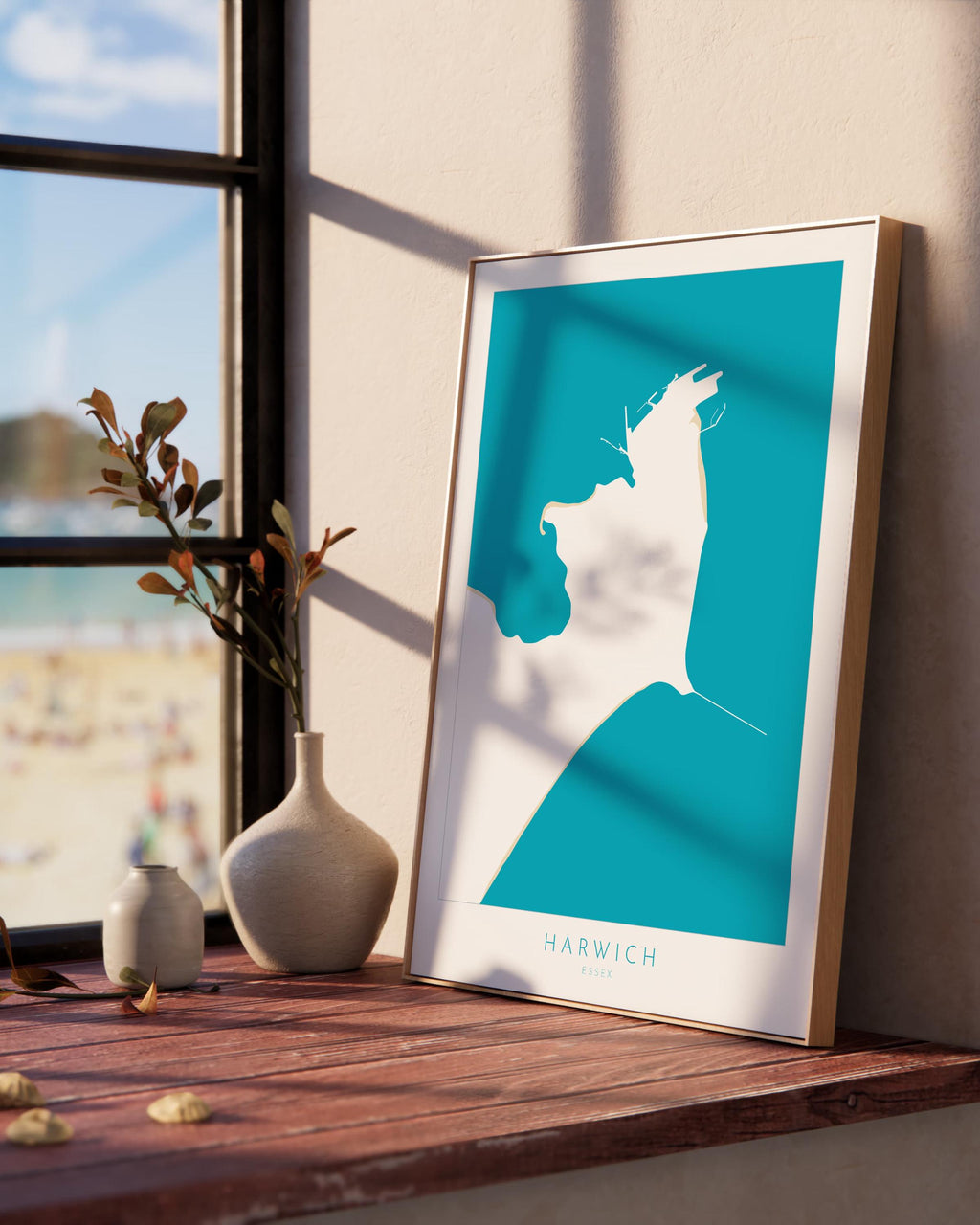 Harwich Map Art - Essex Map, Harwich Essex Art, Harwich Map, Harwich UK, Colchester Map, Essex Art