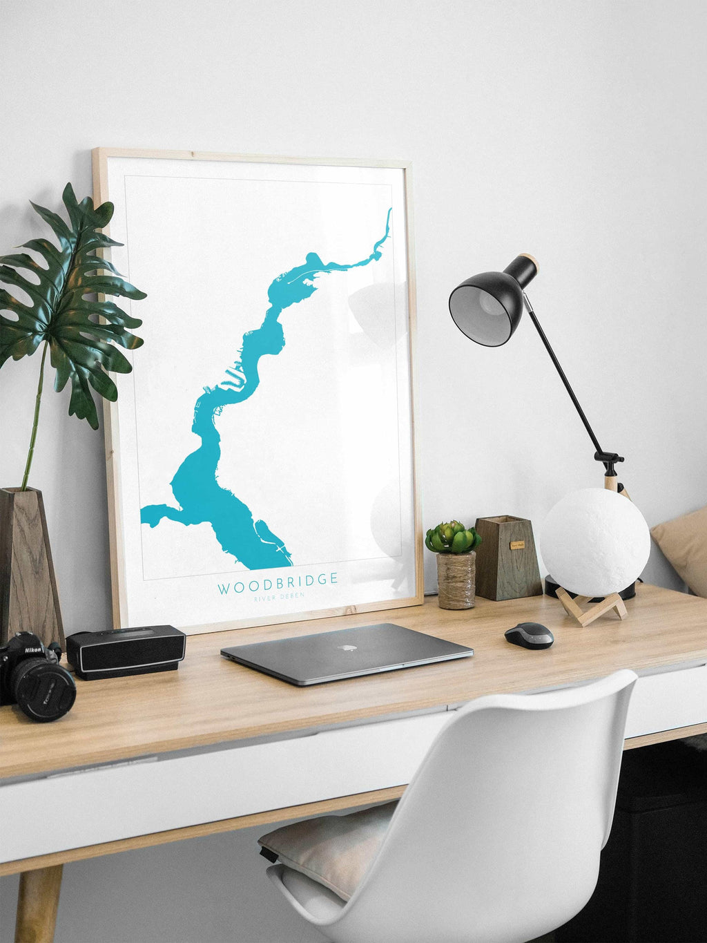 Woodbridge - Suffolk, Woodbridge Art, Suffolk Map, River Deben, Suffolk Coast, Suffolk Travel Print, Woodbridge Map, Suffolk Art