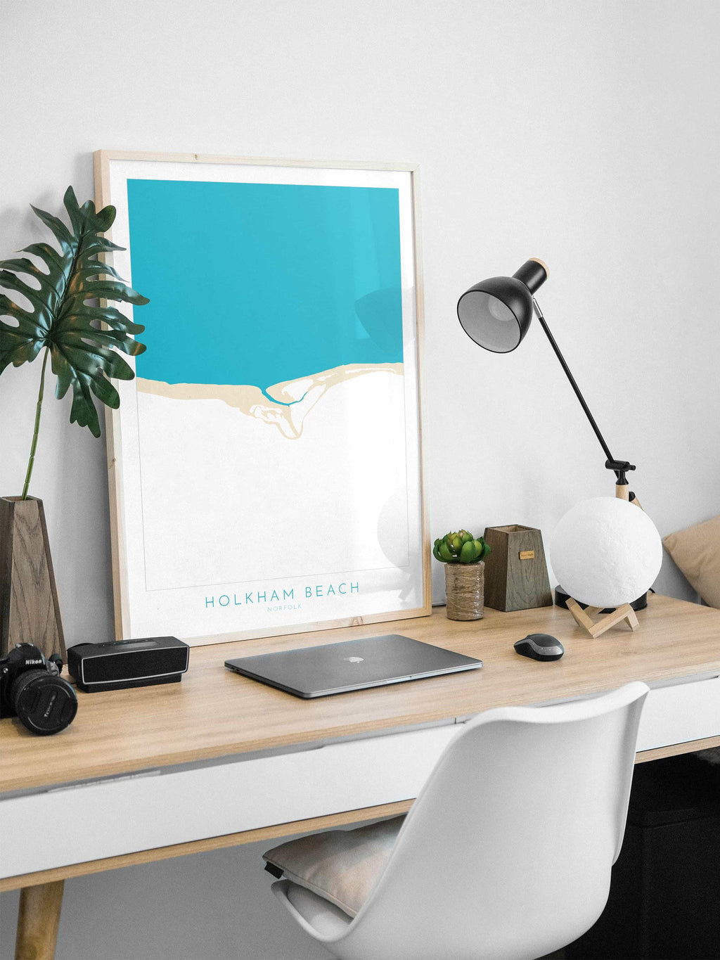 Holkham Map Art - Norfolk Map, Holkham Beach, North Norfolk Coast, Norfolk Beach, Norfolk Travel Poster