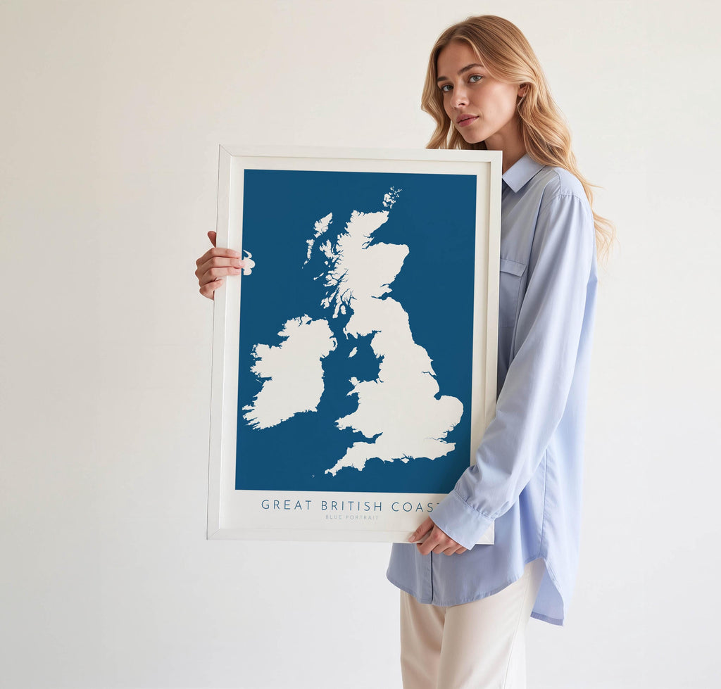 UK Coastline Map - Great Britain Coast Map, United Kingdom Map, Coastal Path