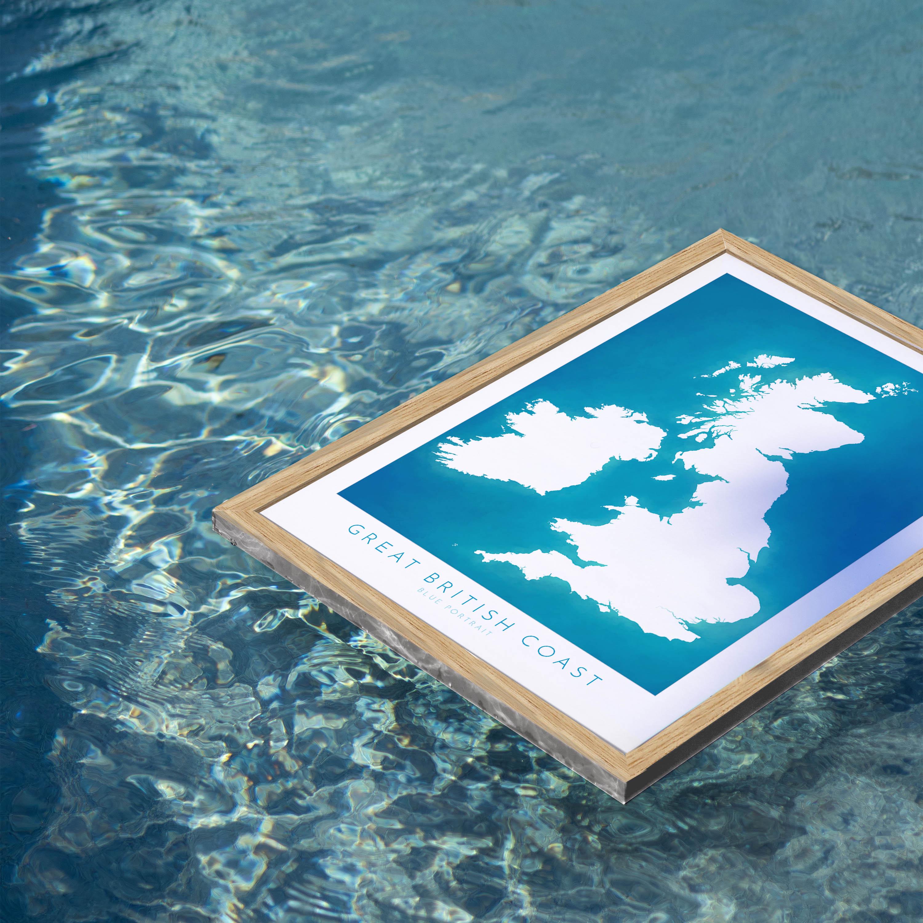 UK Coastline Map - Great Britain Coast Map, United Kingdom Map, Coastal Path