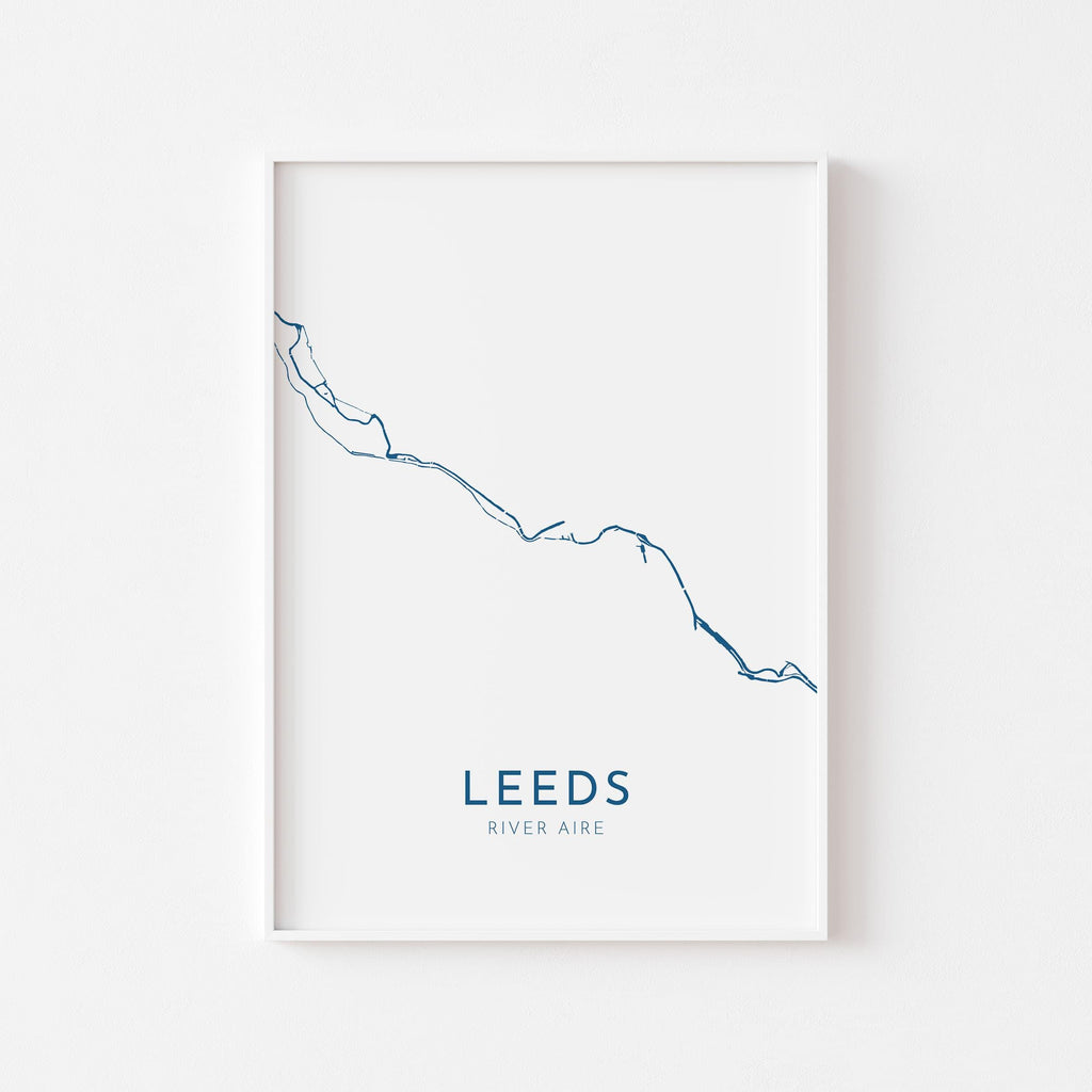 Leeds Map Art - Leeds UK Art Print, Leeds Yorkshire Map, Leeds Travel Print, Leeds Poster, A4, A3, A2, A1 Art Print, UK City Map