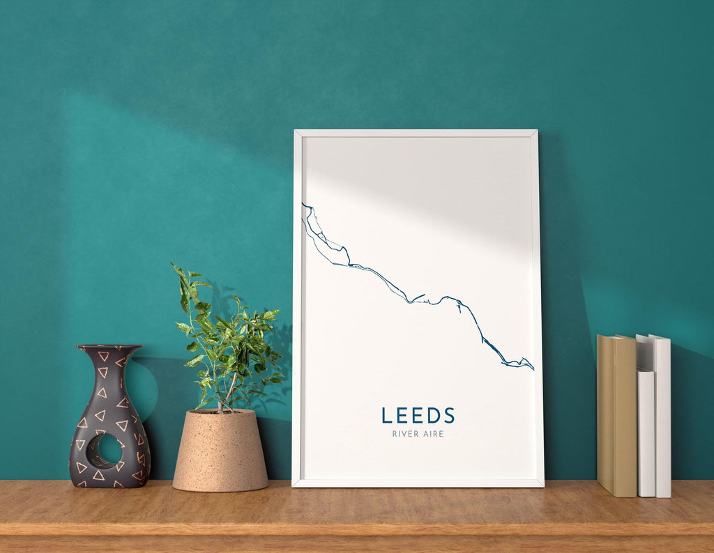 Leeds Map Art - Leeds UK Art Print, Leeds Yorkshire Map, Leeds Travel Print, Leeds Poster, A4, A3, A2, A1 Art Print, UK City Map