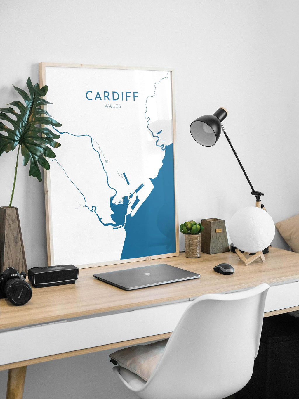 Cardiff Map Art - Wales Map Art, Cardiff UK Map Art, Cardiff Travel Print, UK City Map Art, Welsh Art Print, Welsh Coast