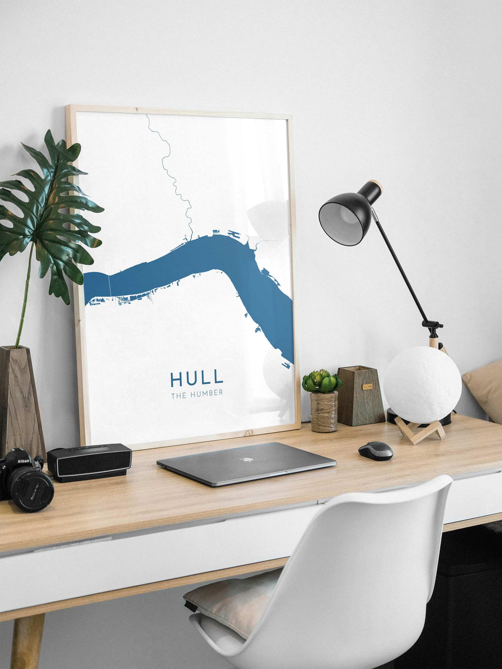 Hull Map Art - The Humber Estuary Map Art, Hull UK Map Art, Yorkshire Map, Kingston Upon Hull Travel Print, River Hull