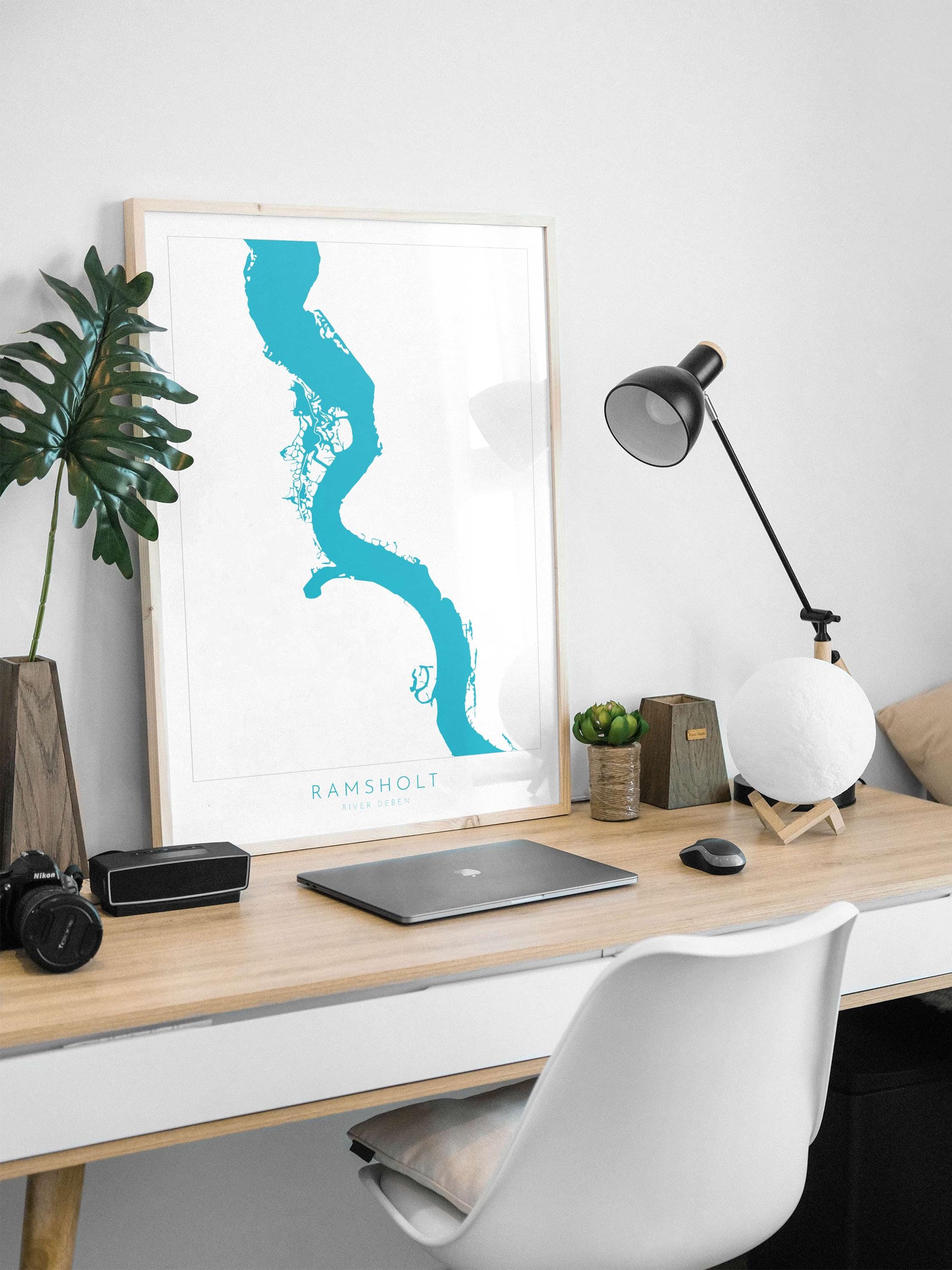 Ramsholt - River Deben, Suffolk Map, Suffolk Coast, Suffolk Travel Print, Ramsholt Arms Suffolk, Suffolk Art