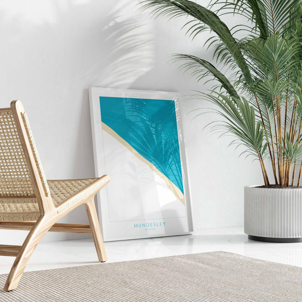 Mundesley Map Art - Mundesley Beach, Norfolk Map, Norfolk Beach, Norfolk Art, North Norfolk