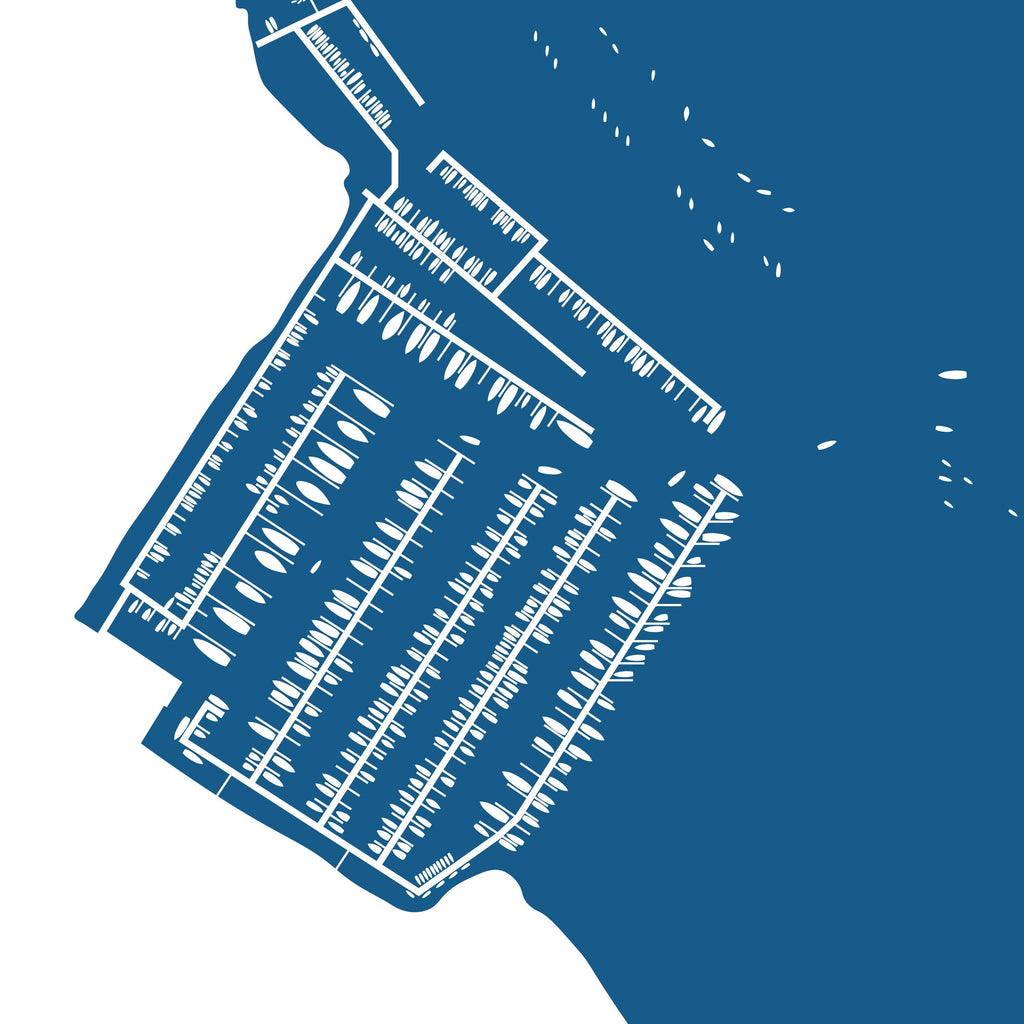 Lymington Map - Lymington Art Print, Lymington River Map, Hampshire Map Art, New Forest Art Print, New Forest Travel Poster, Nautical Art