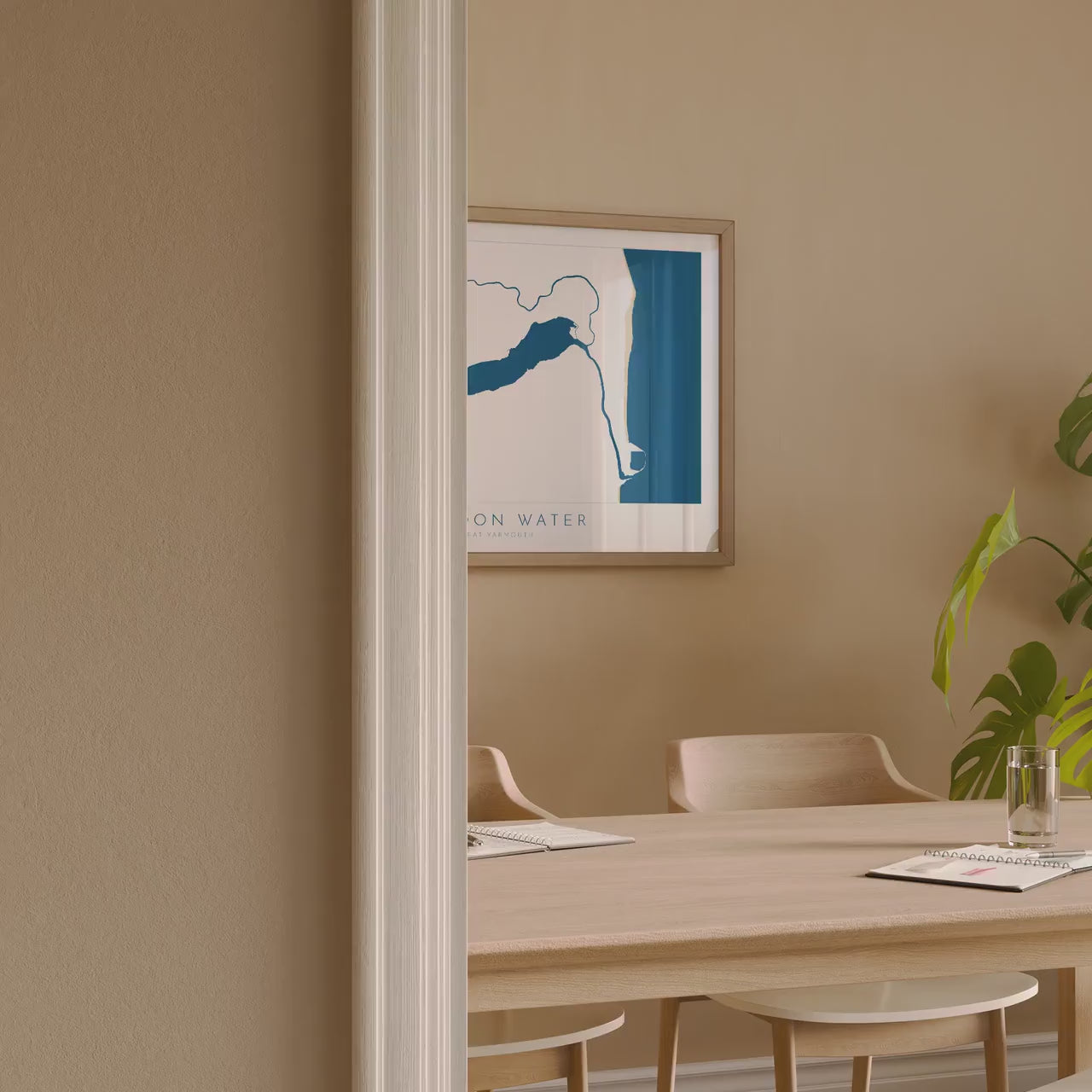 Great Yarmouth Map - Breydon Water Great Yarmouth, Norfolk Art Print, UK, Norfolk Map, River Yare, River Waveney, River Bure, River Map Art