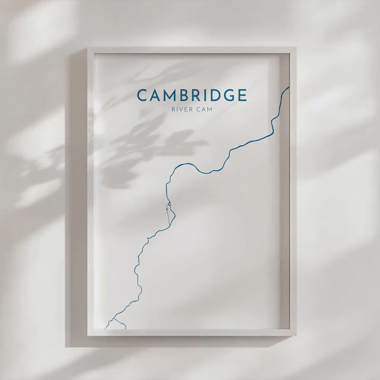 Cambridge Map Art - Cambridge UK Art Print, River Cam, Cambridge Map, Cambridge Travel Print, Cambridge Poster, UK City Map, UK Cities