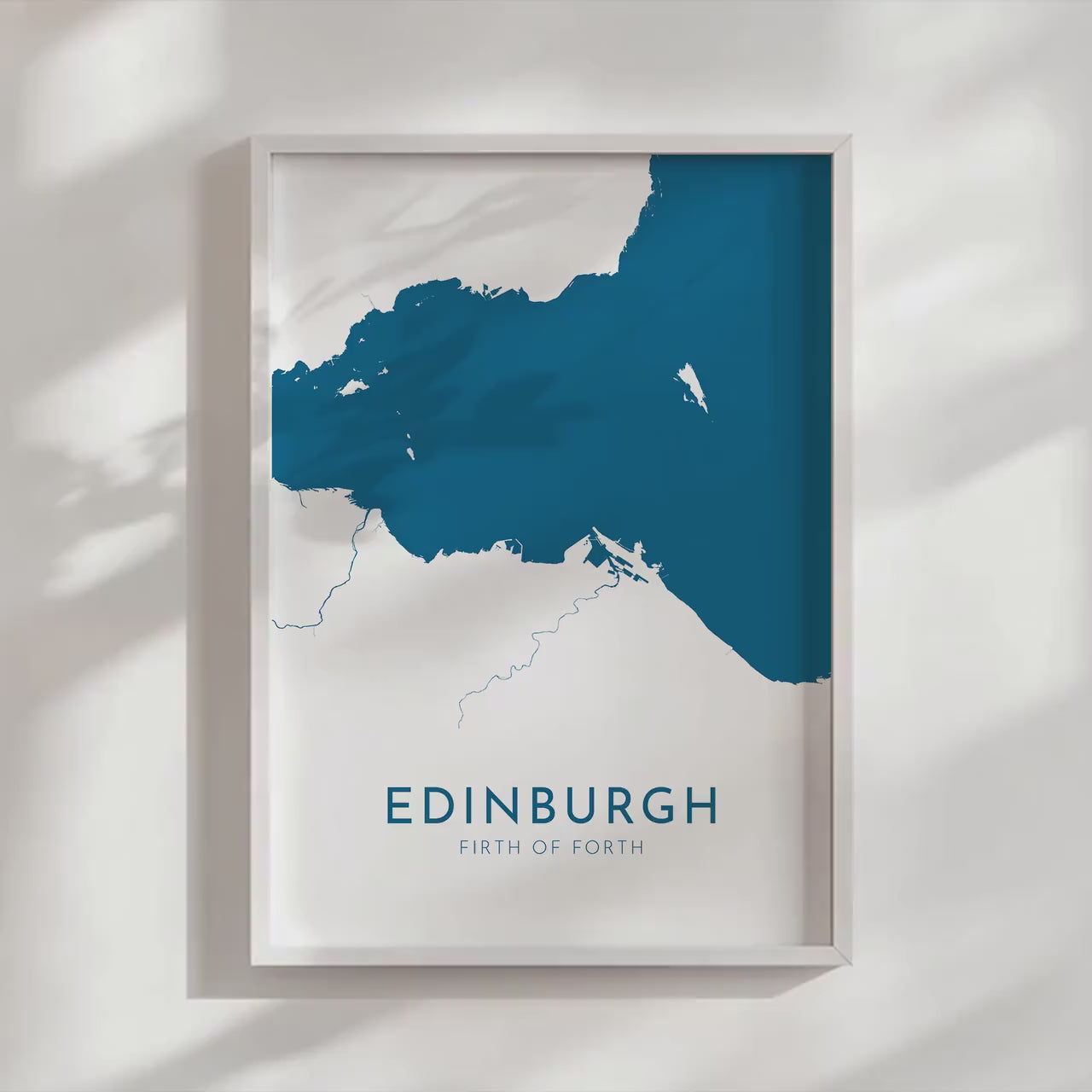 Edinburgh Map Art - Edinburgh Print, Scotland Map Art, Edinburgh UK Map Art, Firth of Forth Map, Edinburgh Travel Print, Scottish Gift