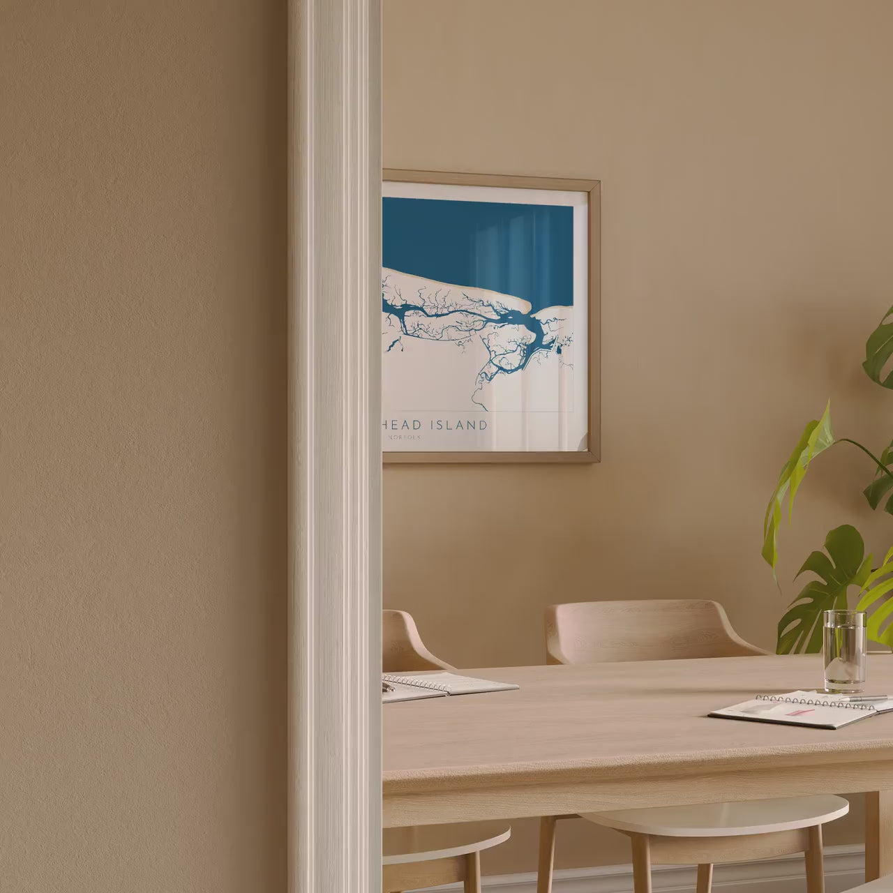 Scolt Head Island Map Art - Norfolk Map, Brancaster Beach Art, Burnham Overy Map, North Norfolk Coast, Norfolk Travel Print, Burnham Market