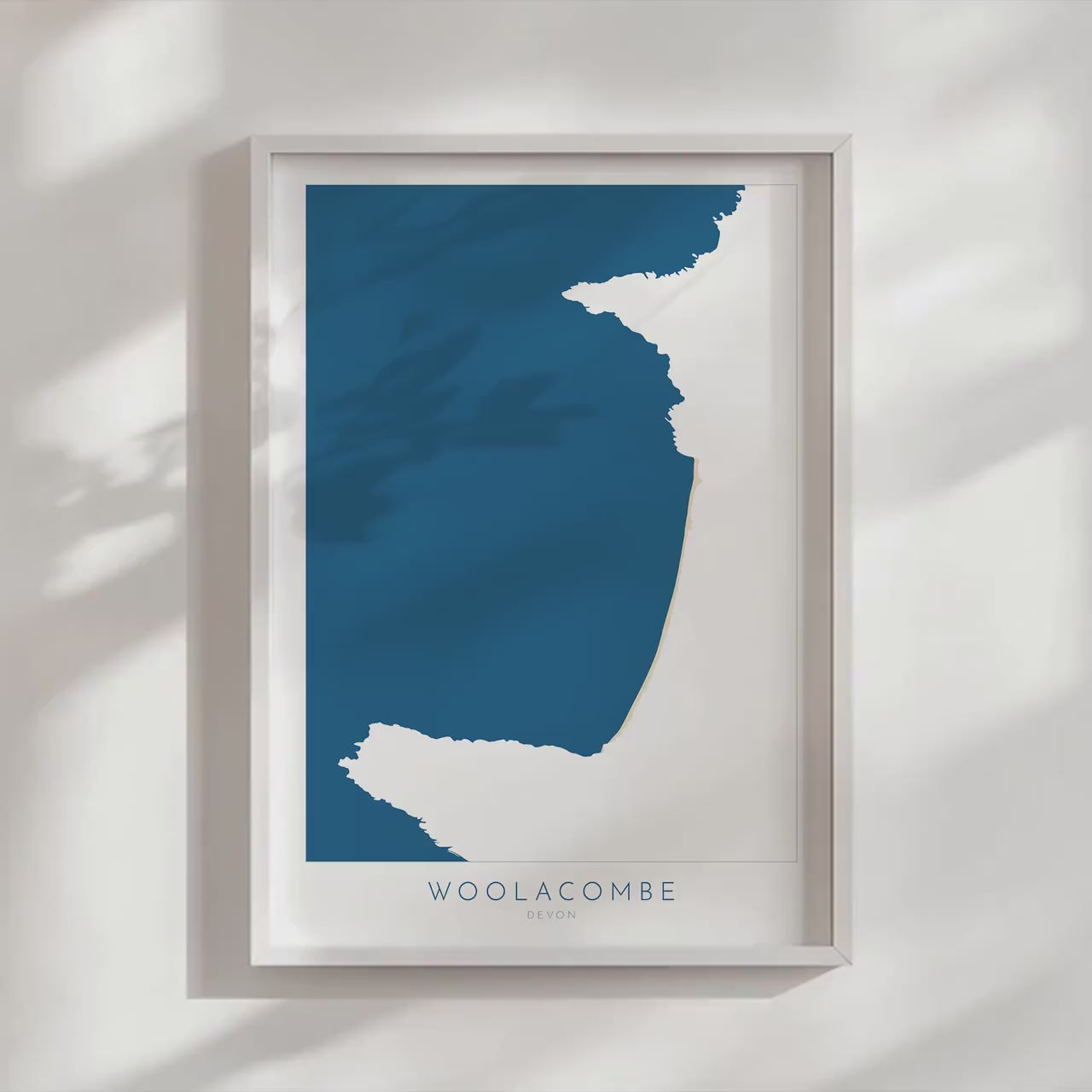 Woolacombe Map Art, Woolacombe Devon Map, Woolacombe Beach Print, Woolacombe Art Print, Devon Beach Art, North Devon Map Art, Woolacombe bay