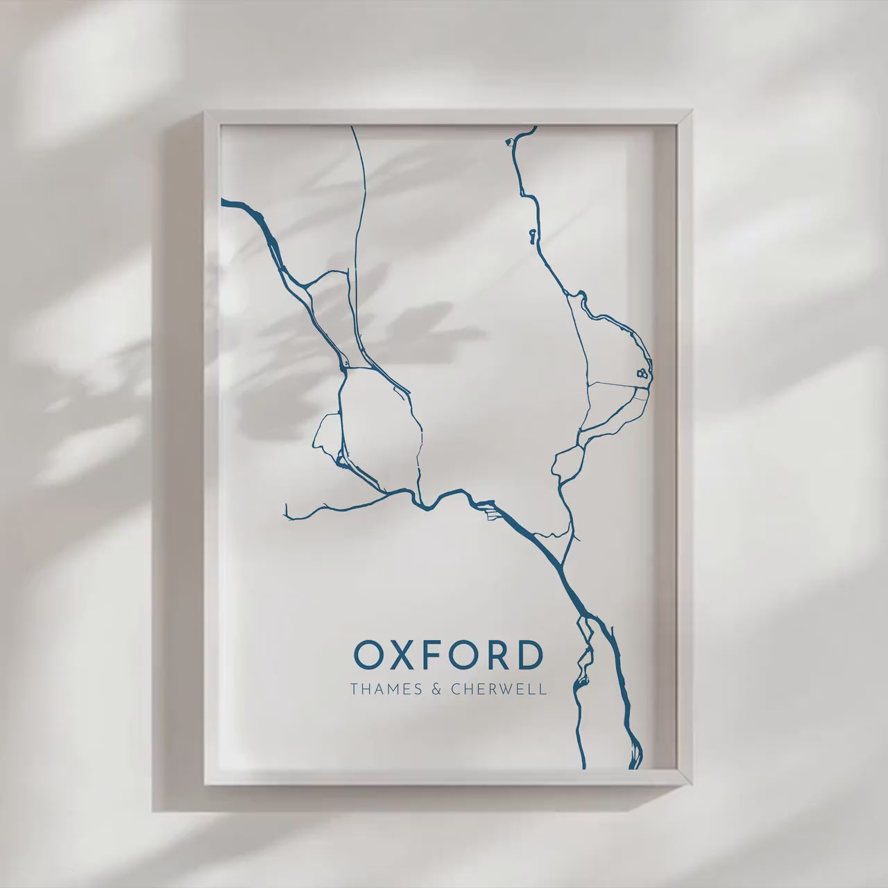 Oxford Map Art - Oxford Print UK Art Print, Oxford UK Map, Oxford Travel Print, Oxford Poster, A4, A3, A2, A1 Art Print, UK City Map