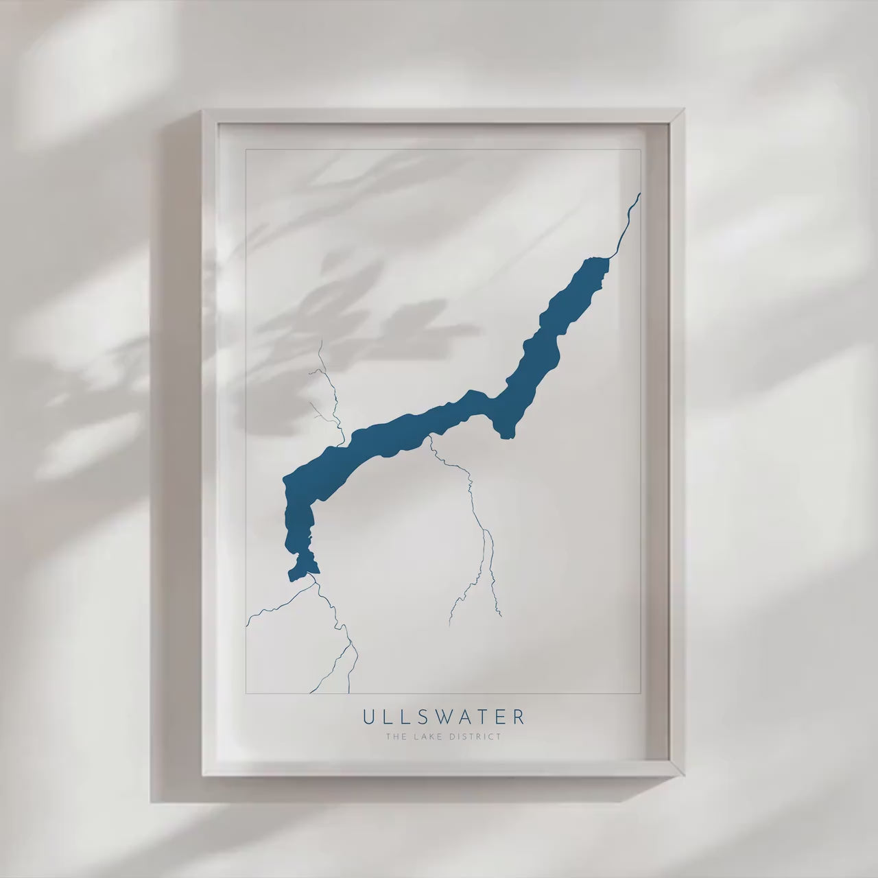 Ullswater Print, Lake District Map, Ullswater Map, Lake District Print, National Park Print UK , Cumbria Location Art, The Lakes