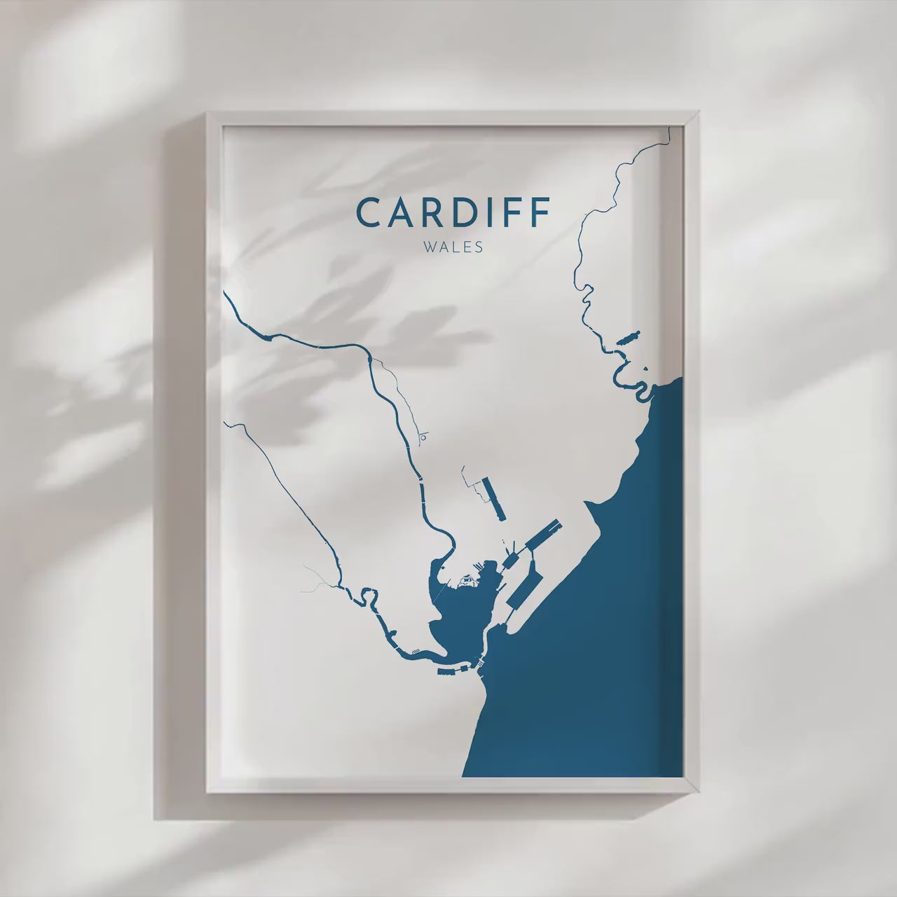 Cardiff Map Art - Cardiff Print, Wales Map Art, Cardiff UK Map Art, Cardiff Travel Print, UK City Map Art, Welsh Art Print, Welsh Gift