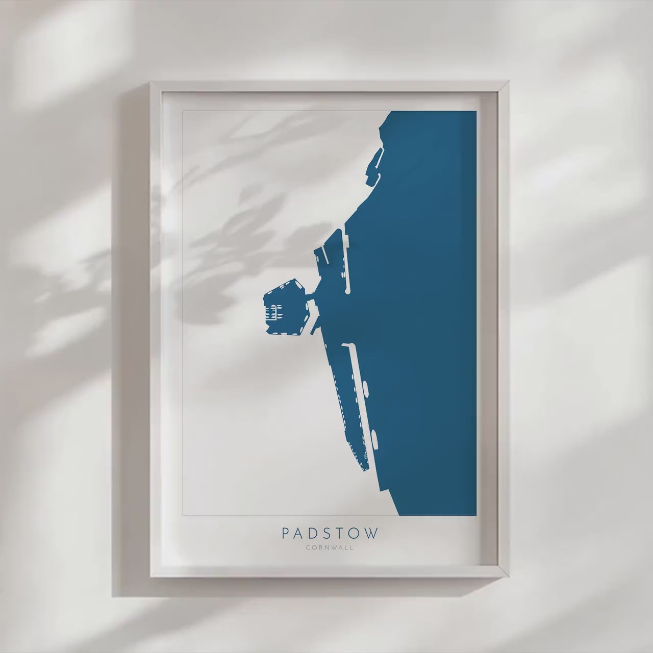 Padstow Print - Padstow Map, Padstow Poster, Cornwall Map, Padstow Art, Camel Estuary Art, North Cornwall, Cornish Coast