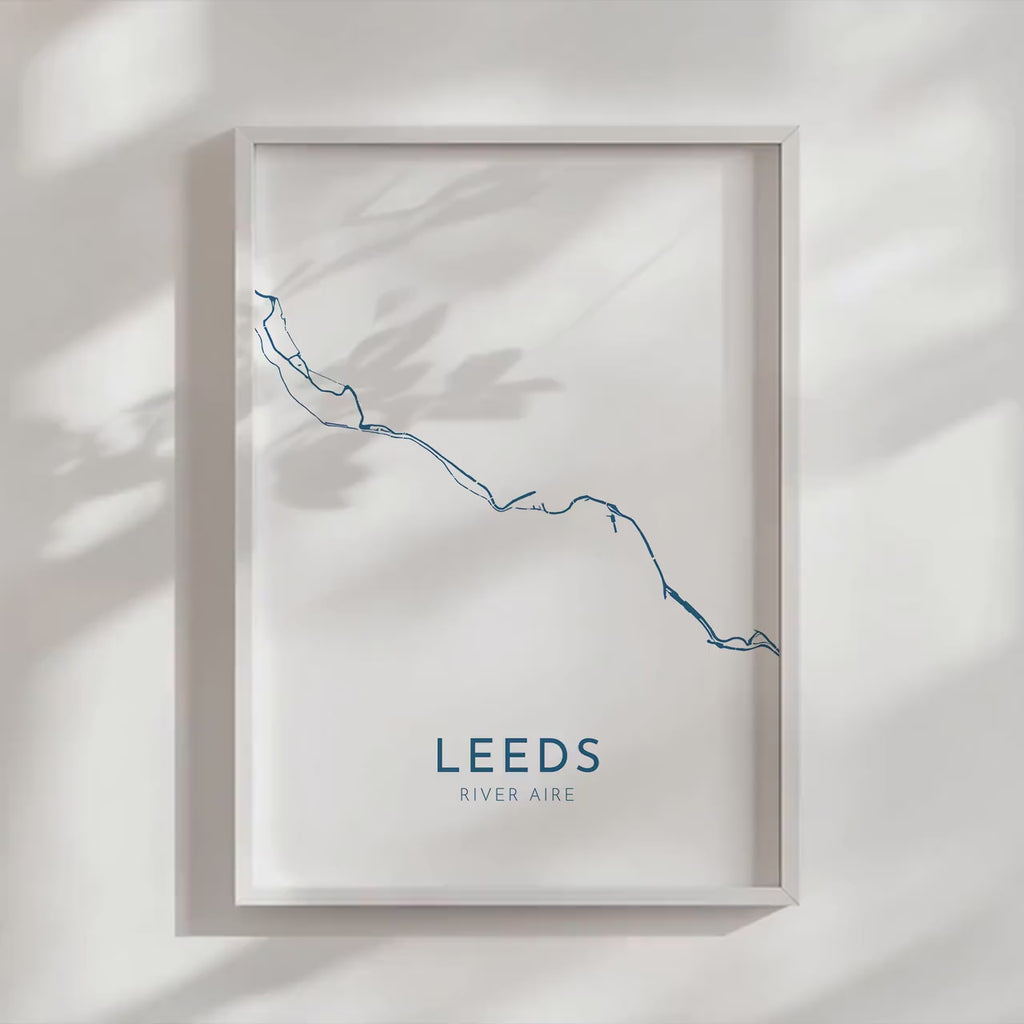 Leeds Map Art - Leeds UK Art Print, Leeds Yorkshire Map, Leeds Travel Print, Leeds Poster, A4, A3, A2, A1 Art Print, UK City Map