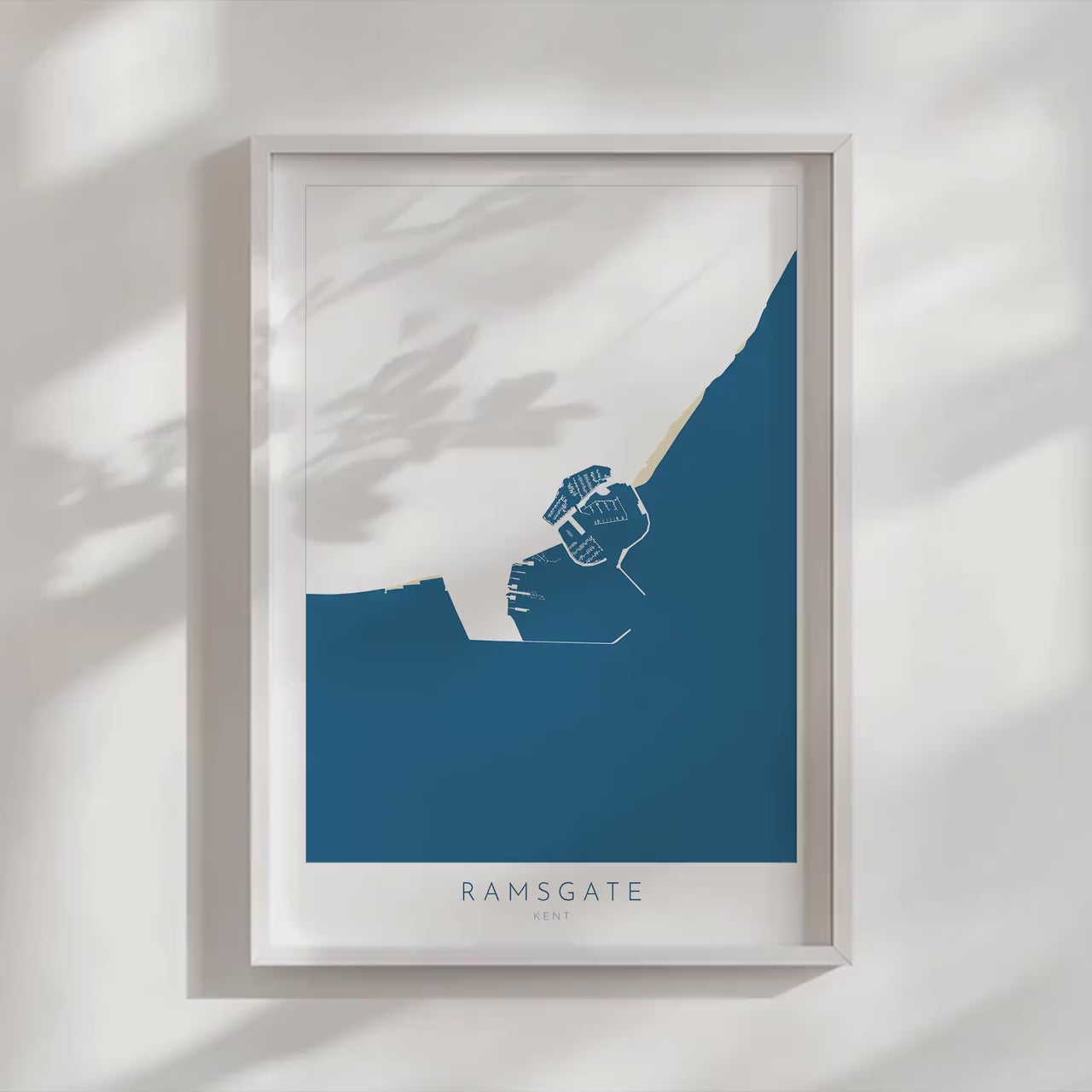 Ramsgate Map Print - Ramsgate Art Poster, Kent Map Art, Ramsgate Travel Poster, Kent Coast, A1, A2, A3, A4, Ramsgate Beach Art, UK