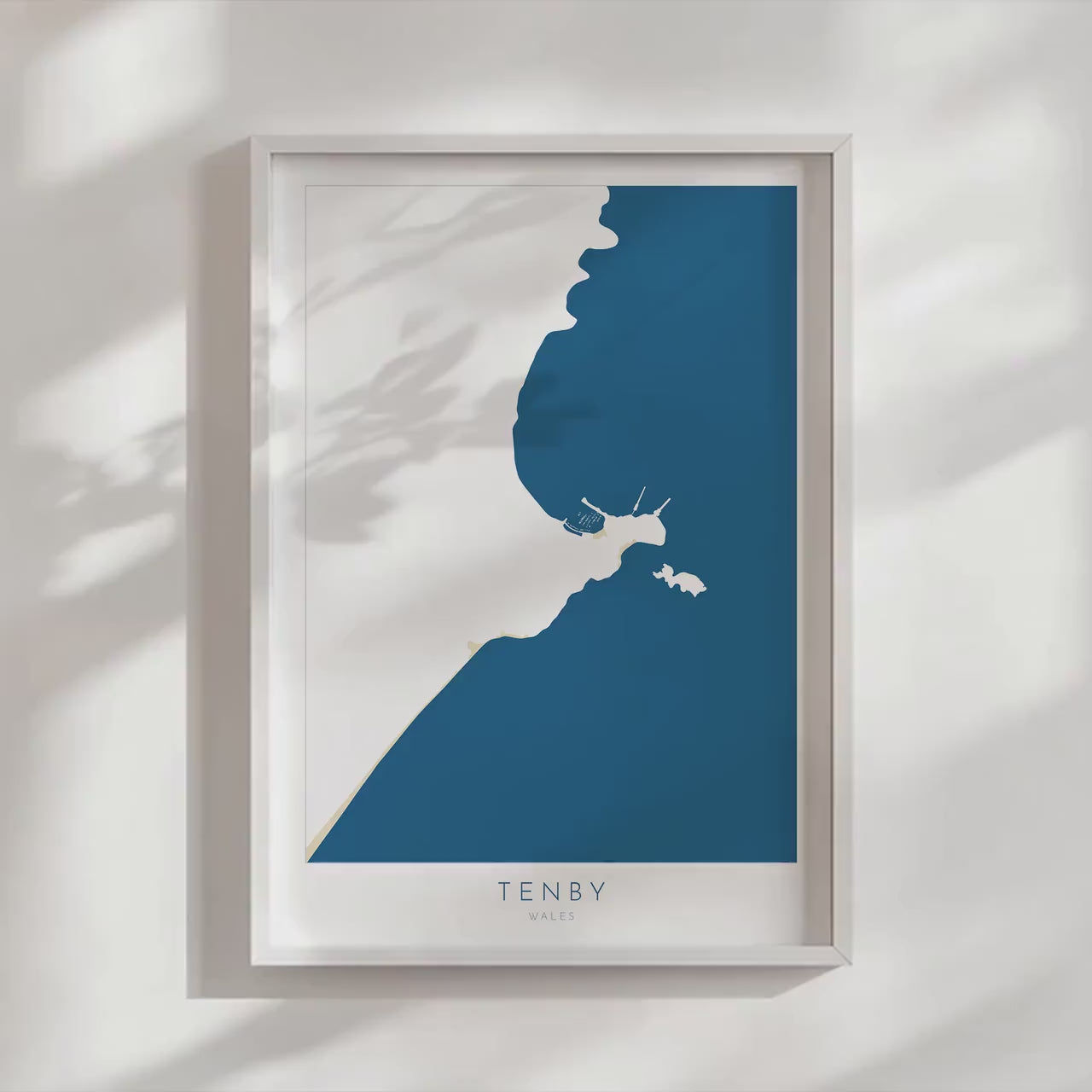 Tenby Map Print - Tenby Beach Art, Wales Map Art, Tenby Wales Travel Poster, Pembrokeshire Coast, A1, A2, A3, A4, Tenby Gift, Wales Art UK