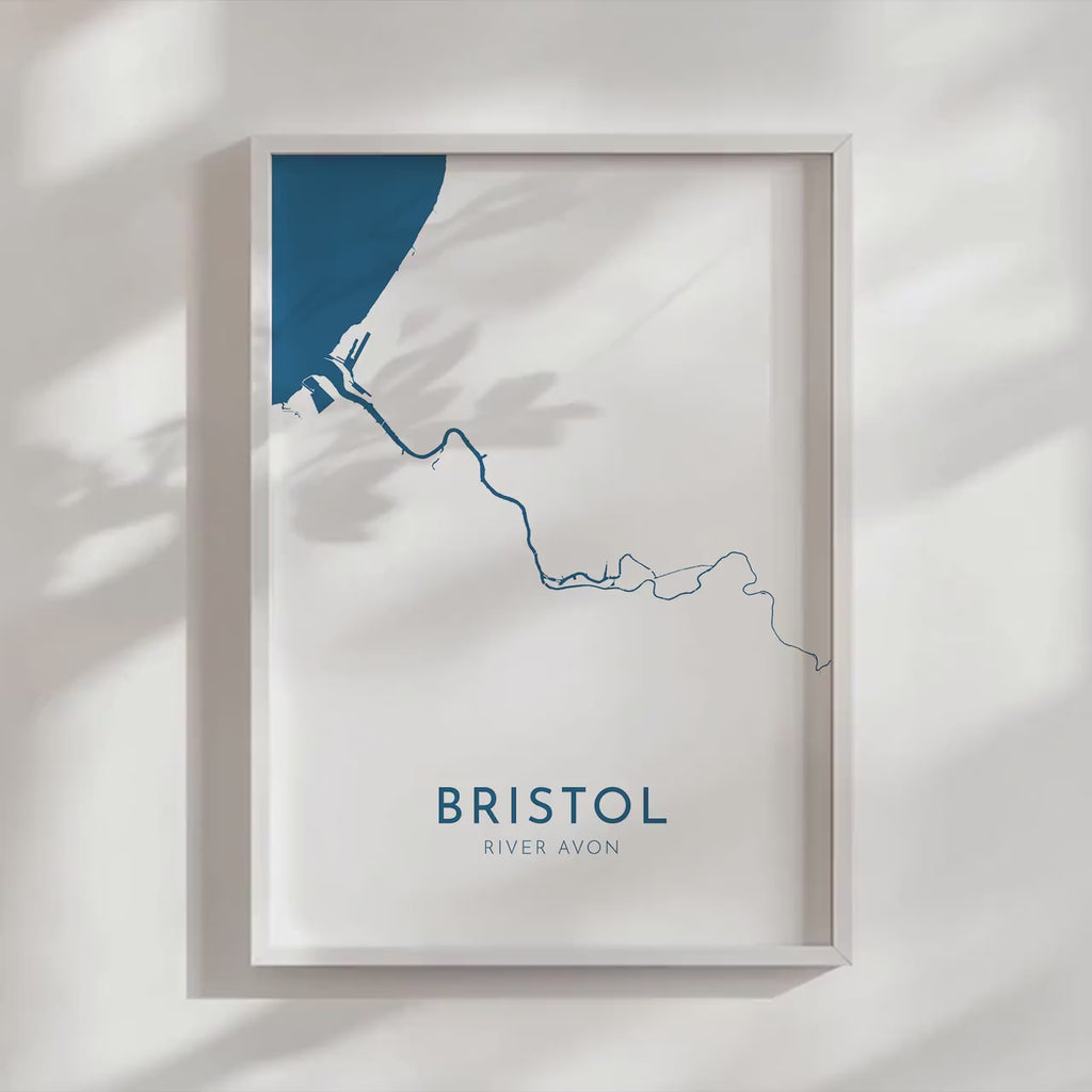 Bristol Map Art - Bristol Print, UK Map Art, Bristol Travel Print, UK City Map Art, Bristol Map Print, River Avon Map, Bristol Gift, UK