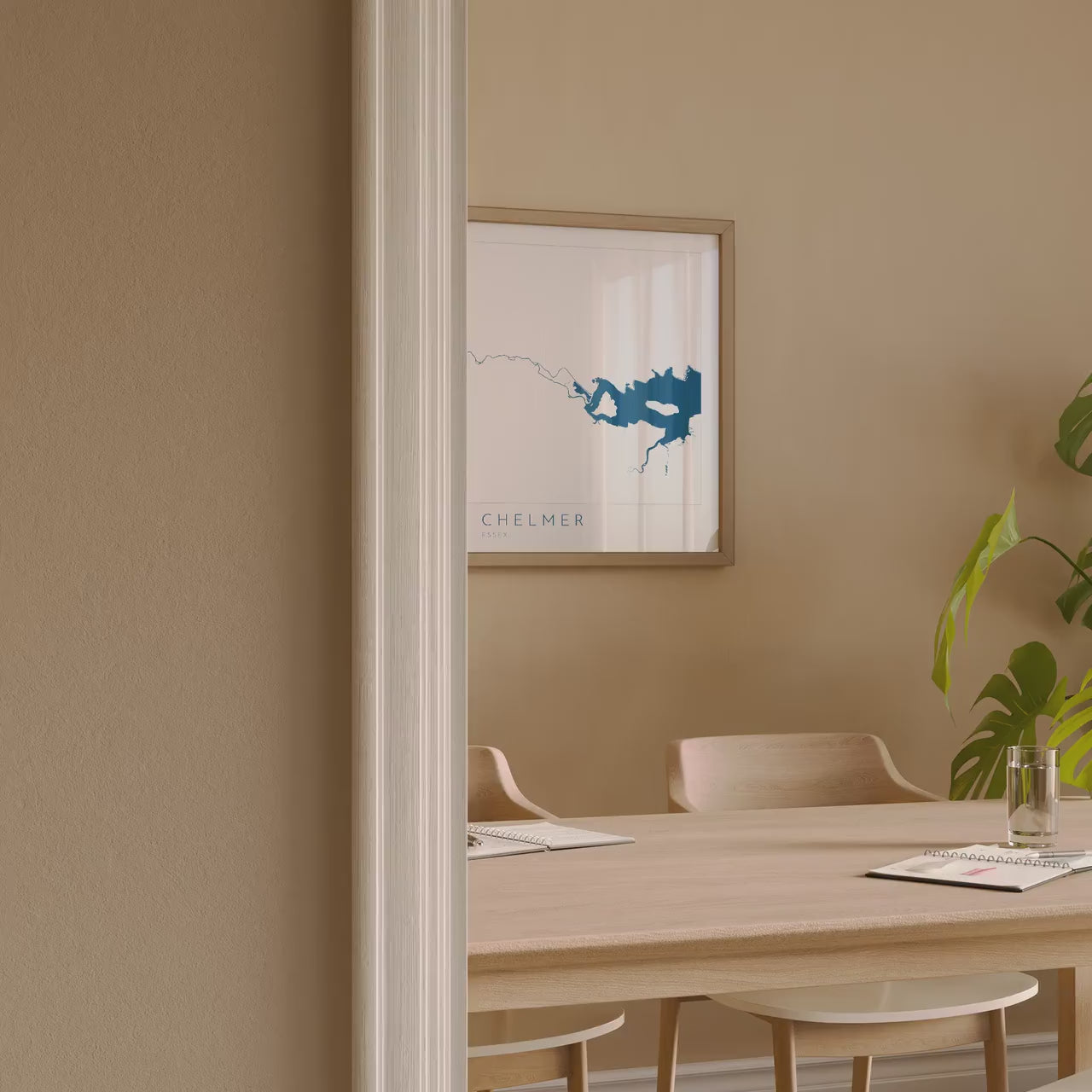 River Chelmer Map Art Print - Essex Map Art, Chelmsford Map Art, Chelmsford Art Print, Essex Poster, Maldon Print Essex, UK River Map Art