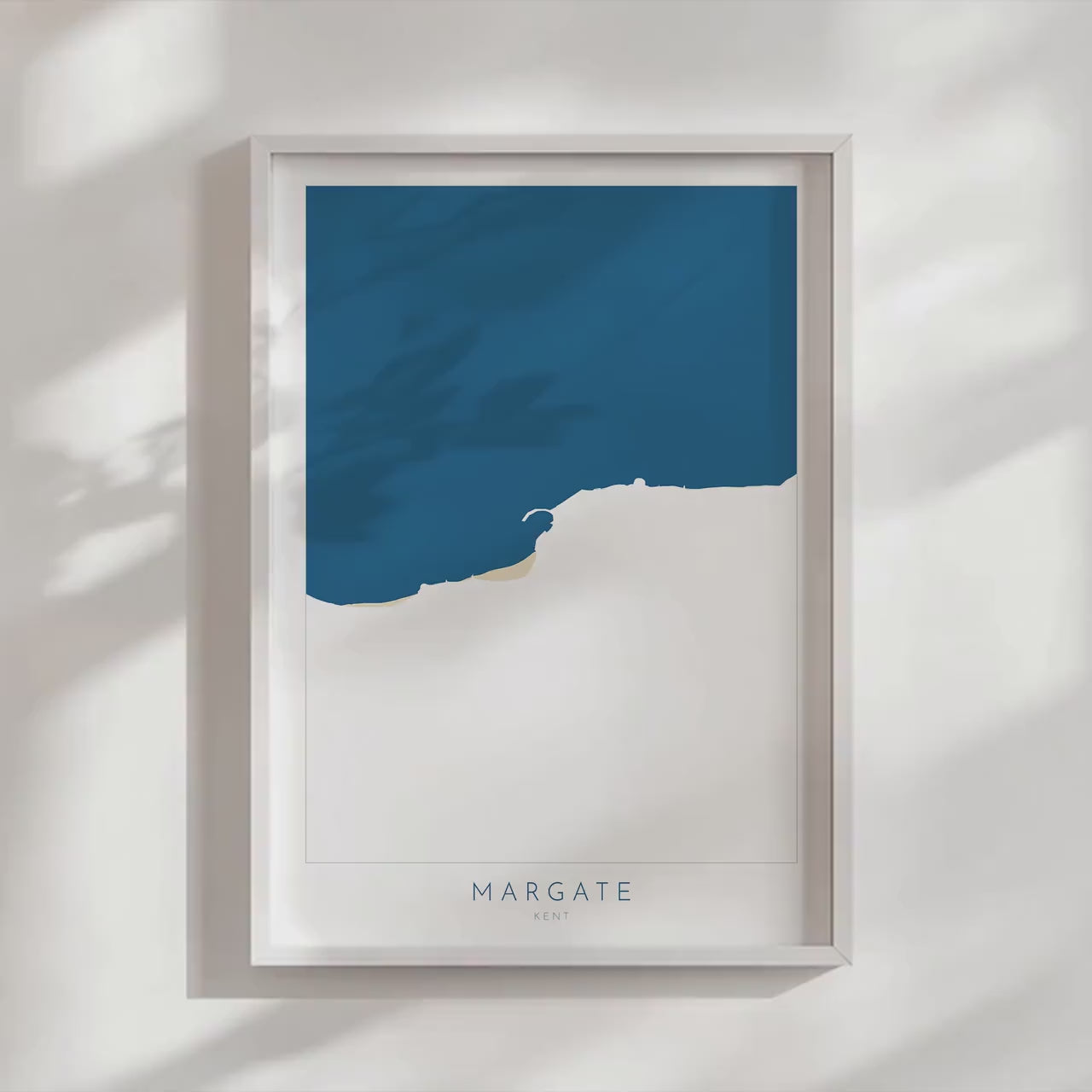 Margate Map Print - Margate Art Poster, Kent Map Art, Margate Travel Poster, Kent Coast, A1, A2, A3, A4, Margate Beach Art, UK, Margate Gift