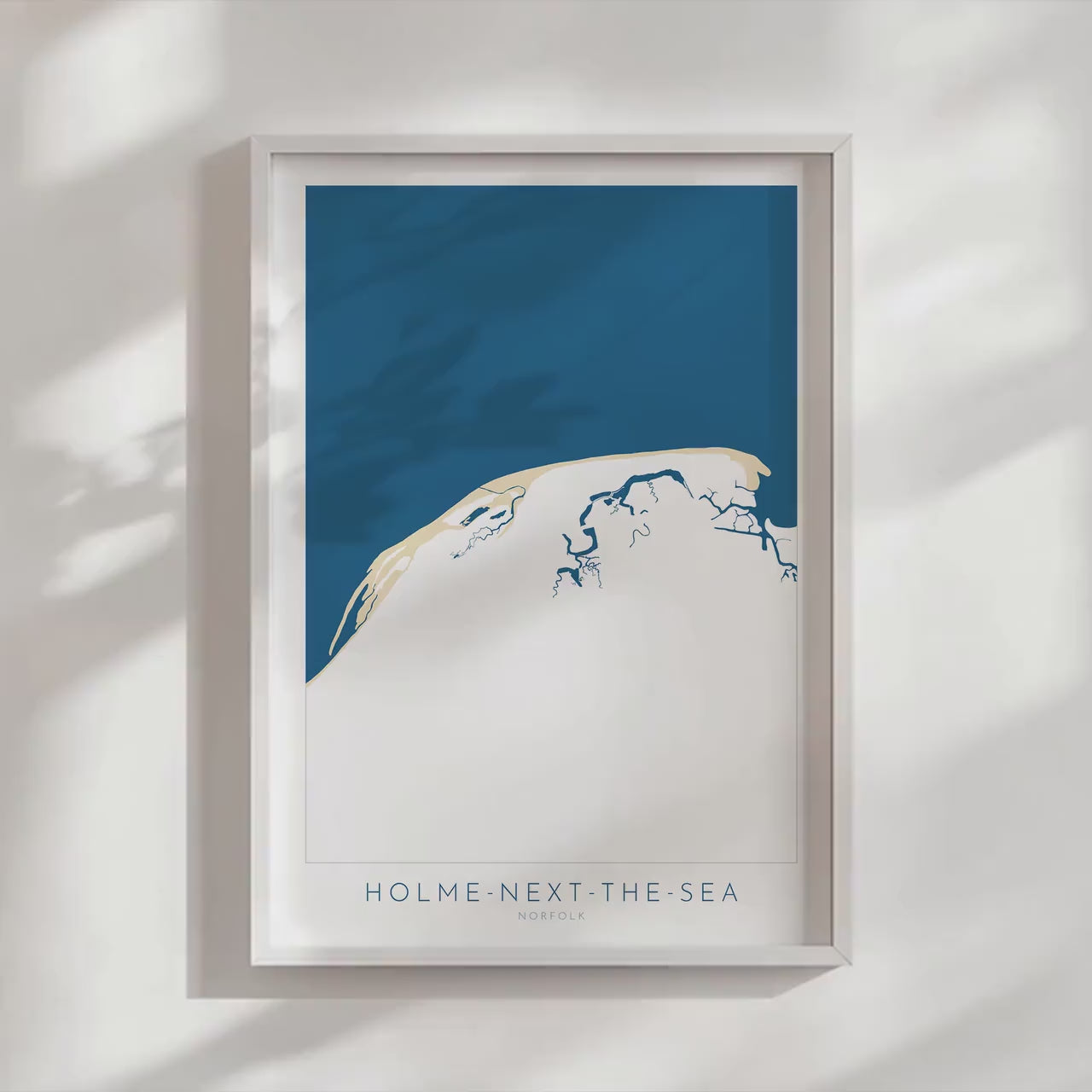 Holme-next-the-Sea Map Art - Norfolk Map, Holme Beach, Norfolk Map, Holme Dunes, North Norfolk Coast, Norfolk Beach, Thornham Marshes, UK