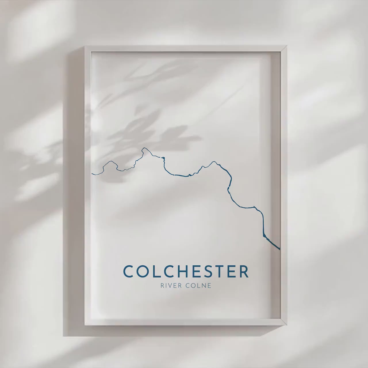 Colchester Print Map Art - Colchester Essex Art Print, River Colne Map, Essex Map, Colchester Poster, Essex Art, Colchester Art Print