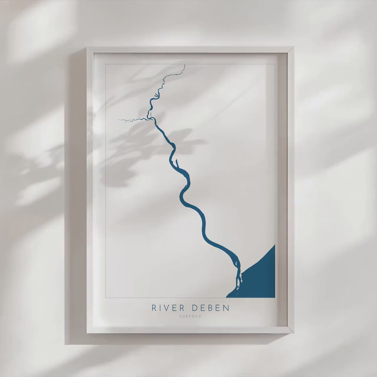 River Deben Map Art - Suffolk Map Print, Woodbridge Art, Woodbridge Map, Suffolk Map, Suffolk Coast, Suffolk Travel Print, Suffolk Art UK