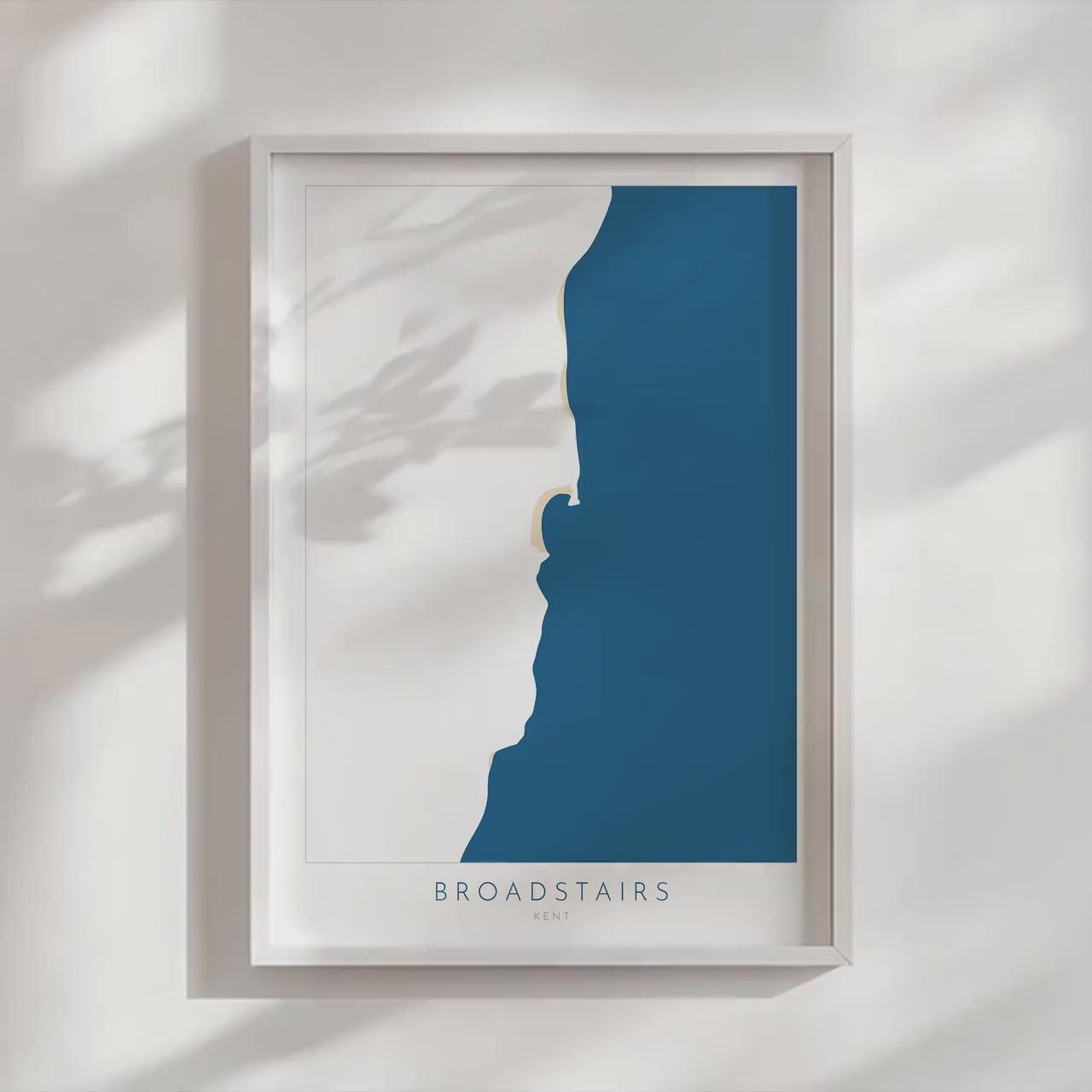 Broadstairs Map Print - Broadstairs Art Poster, Kent Map Art, Broadstairs Travel Poster, Kent Coast, A1, A2, A3, A4, Broadstairs Beach Art