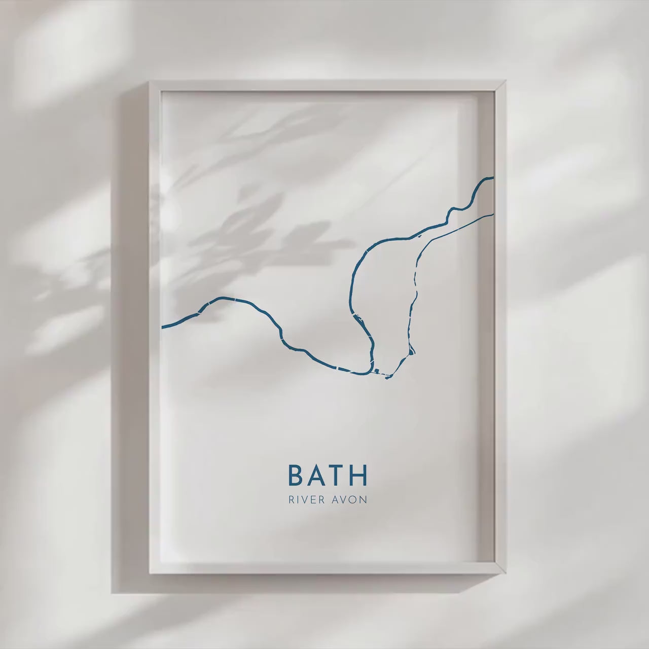 Bath Map Art - Bath River Avon Map Art, Bath UK Map Art, Bath Travel Print, River Avon Map, UK City Map Art, Somerset Art Print