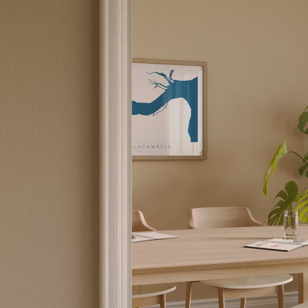 River Blackwater - Maldon, Map Art, Essex Coast, Essex Map, Essex Art, UK