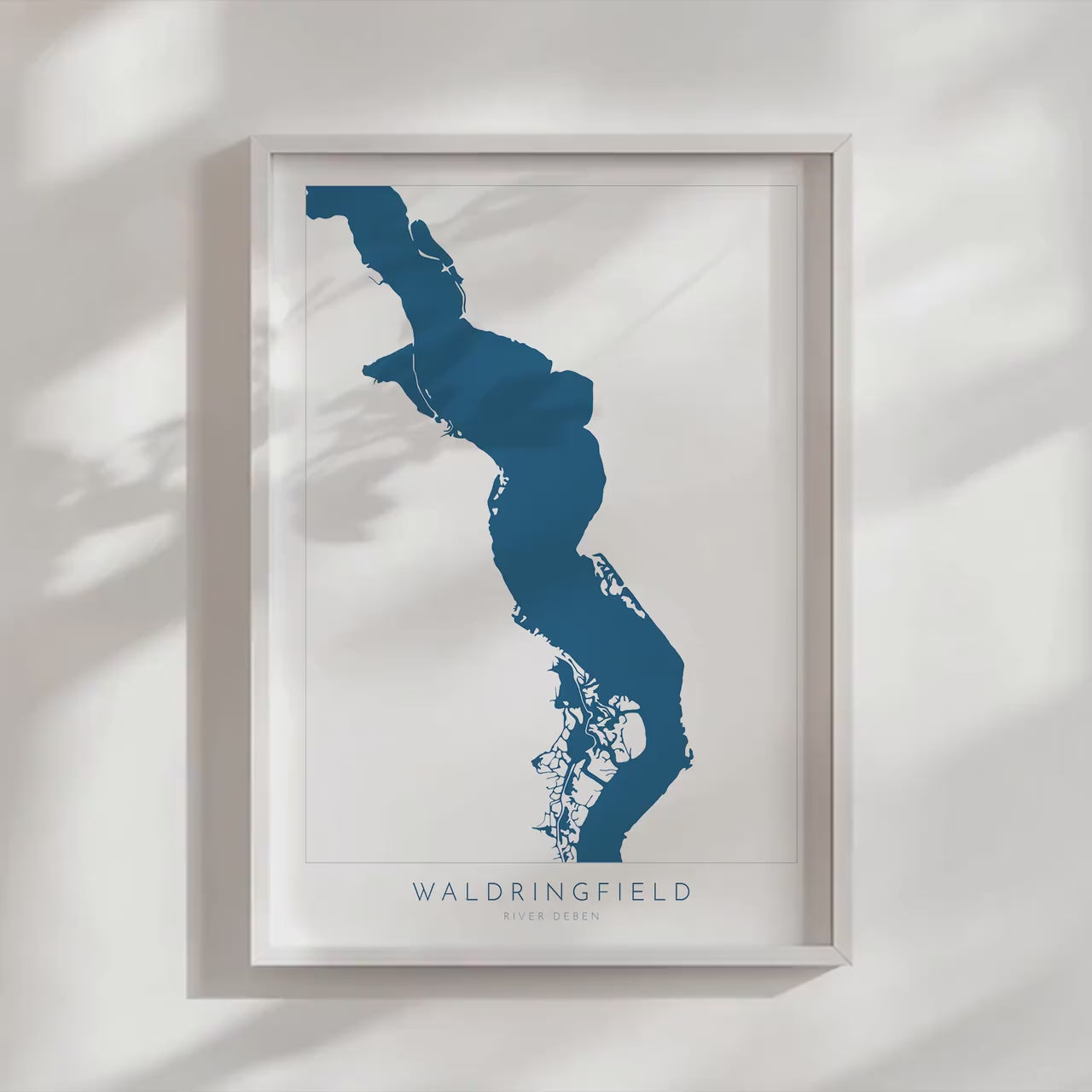 Waldringfield - Suffolk Map, River Deben, Woodbridge Print, Suffolk Map, Suffolk Coast, Suffolk Travel Print, Woodbridge Map, Suffolk Art