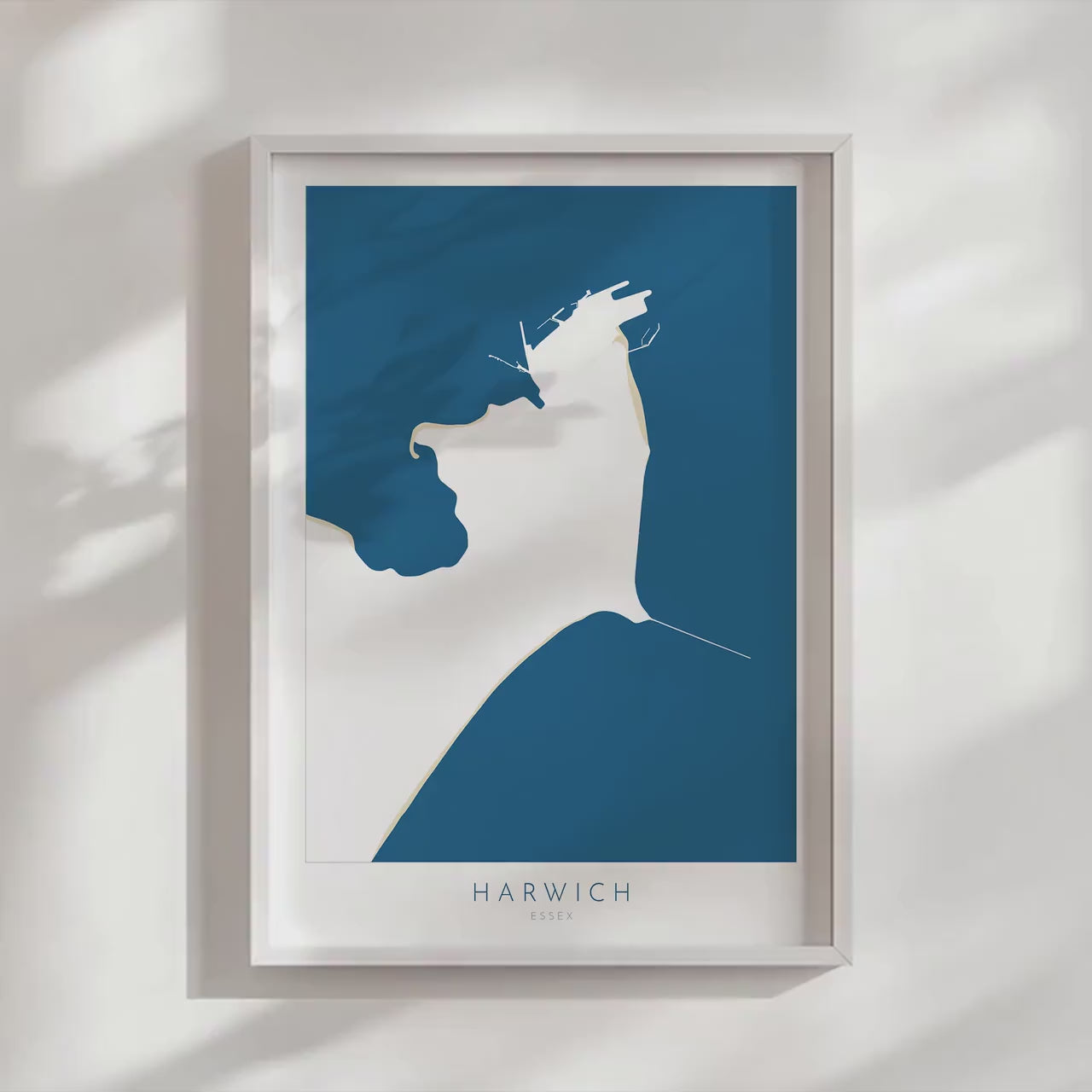 Harwich Map Art - Harwich Print, Essex Map, Harwich Essex Art, Harwich Map, Harwich UK, Colchester Map, Essex Art