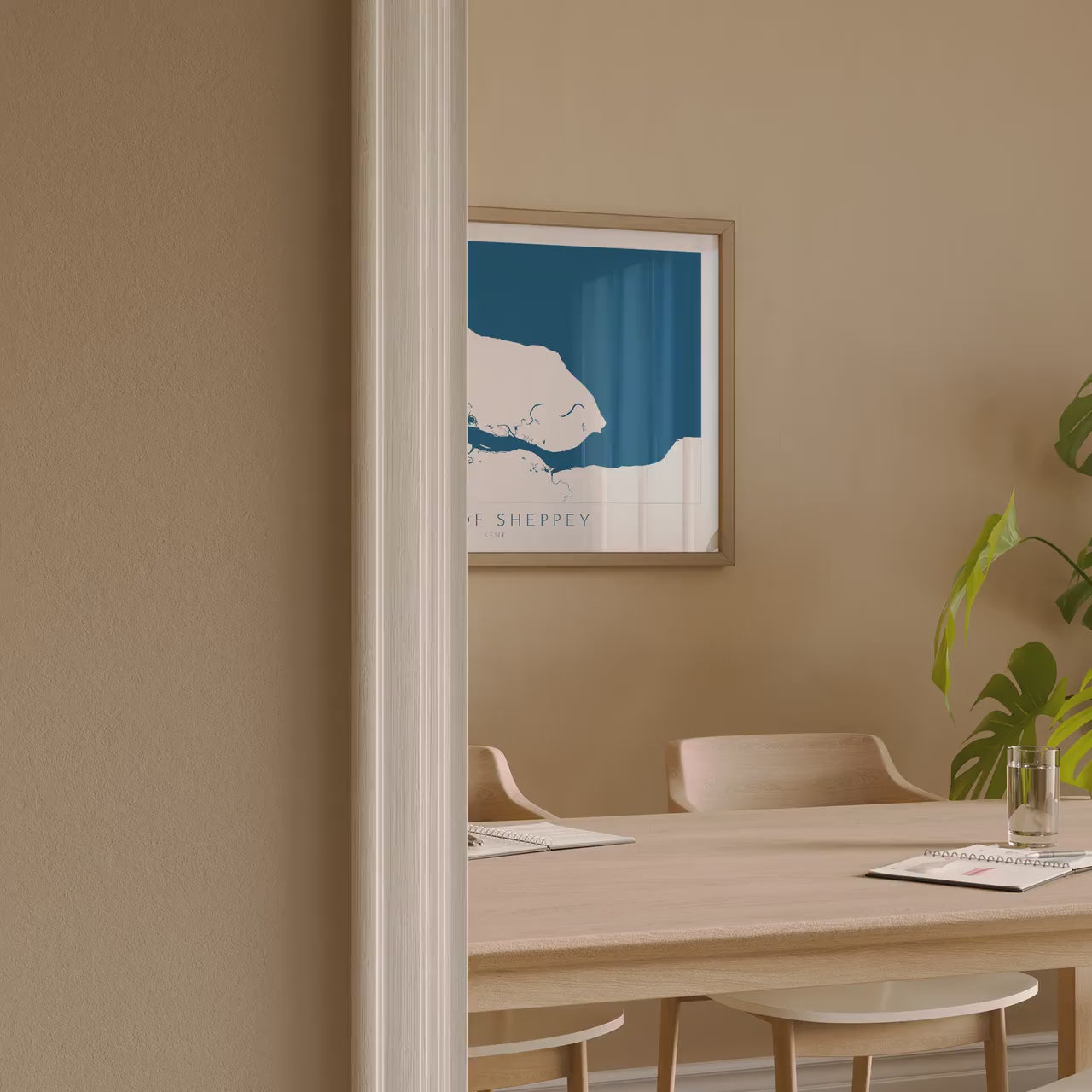 Isle of Sheppey Map Art - Kent Map Art, Isle of Sheppey Art Print, Kent Coast, Kent Travel Print, Sheerness Map Art, Kent Beach Map