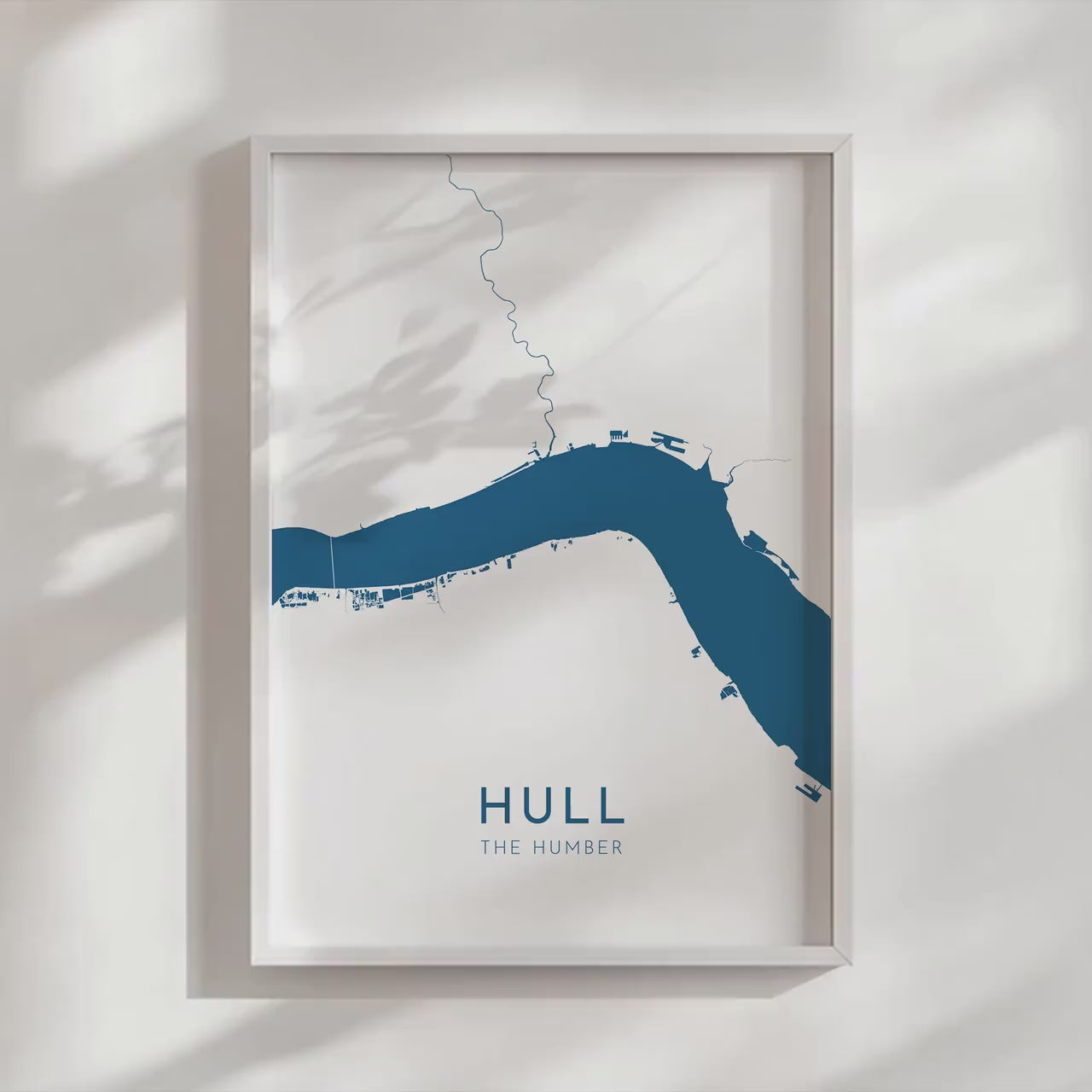 Hull Map Art - Hull Print, The Humber Estuary Map Art, Hull UK Map Art, Yorkshire Map, Kingston Upon Hull Travel Print, River Hull UK